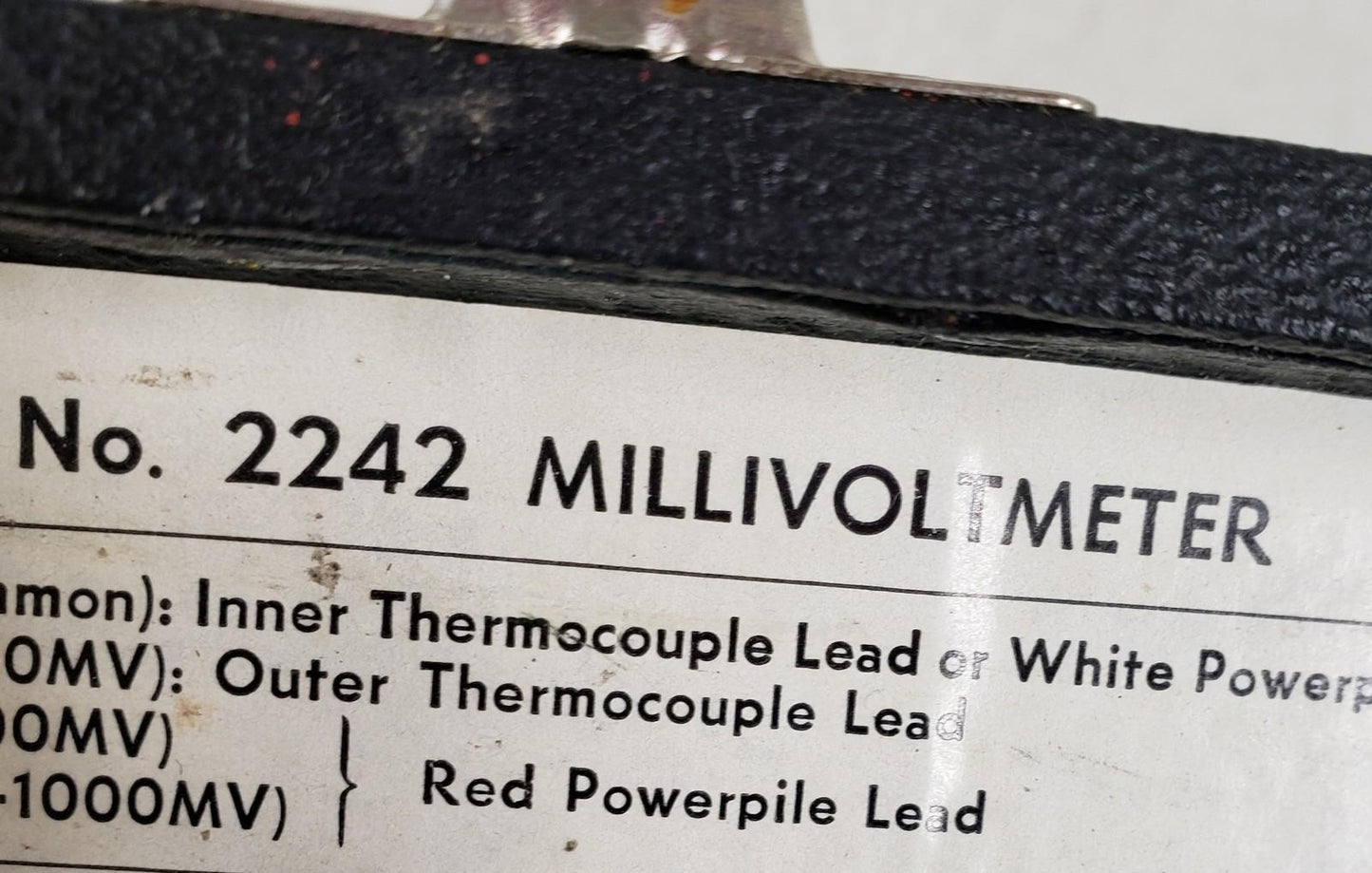 Vintage Sears Roebuck 2242 Millivoltmeter Made by Simpson Thermocouple Meter