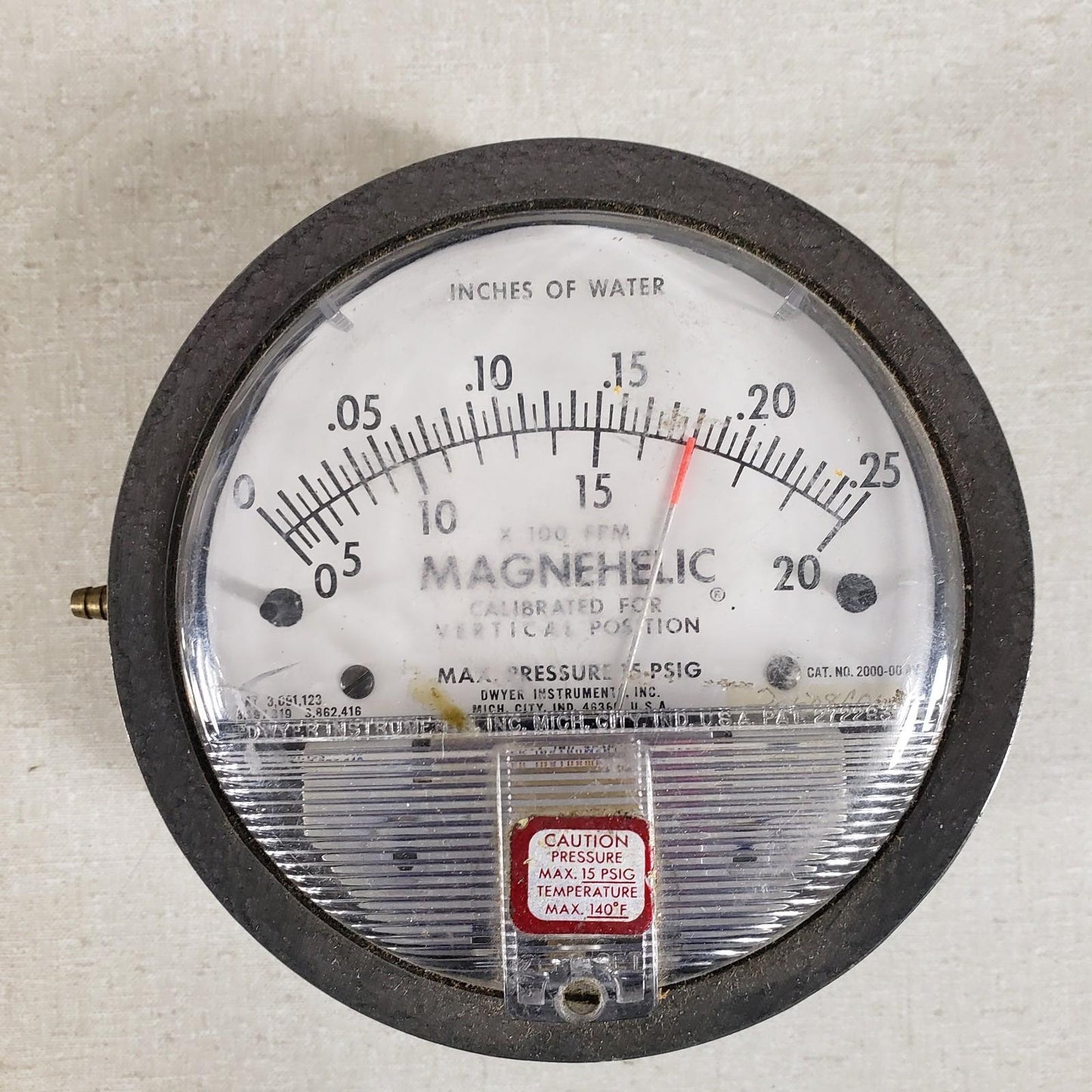 Dwyer 1200 Combustion Test Kit Magnehelic Gauge Smoke Pump w/ Case