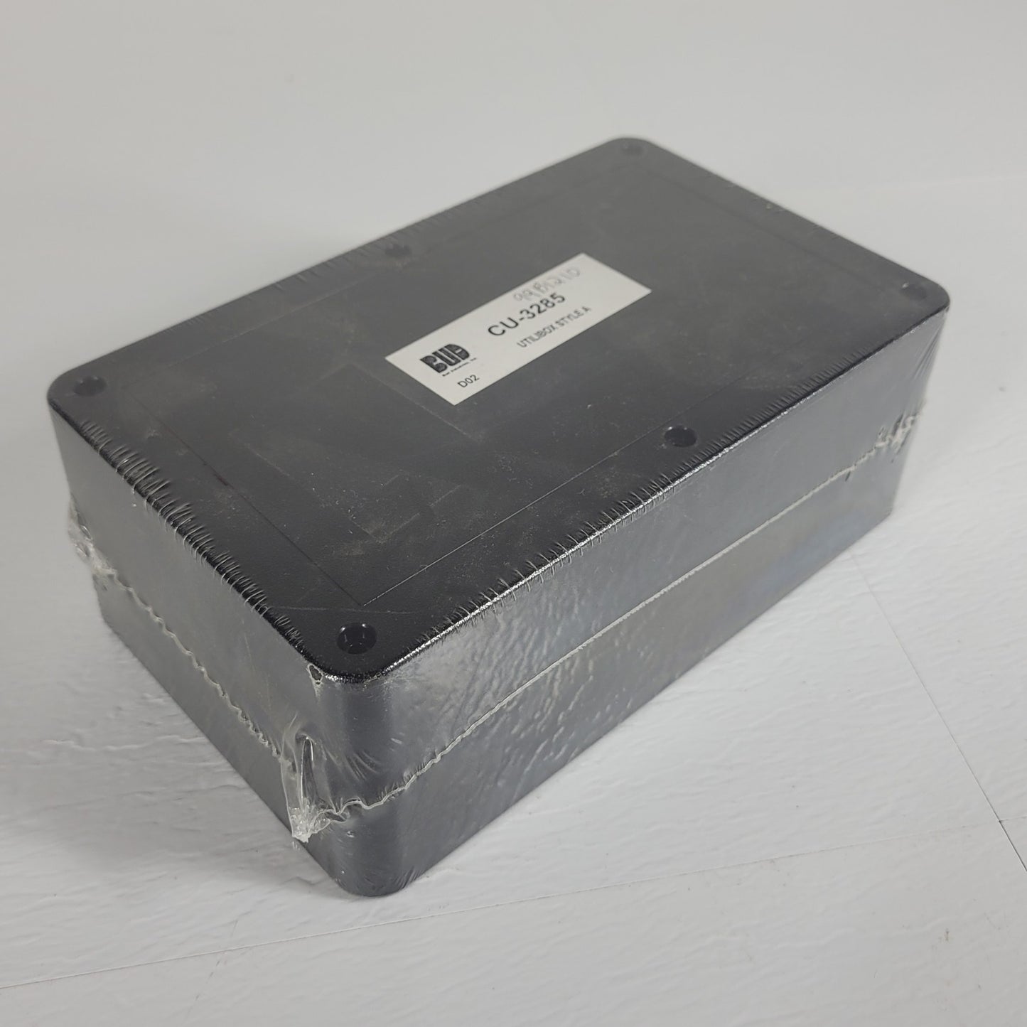 BUD Industries Box with Cover ABS Black 8.25"L X 5.151"W CU-3285 / CU3285