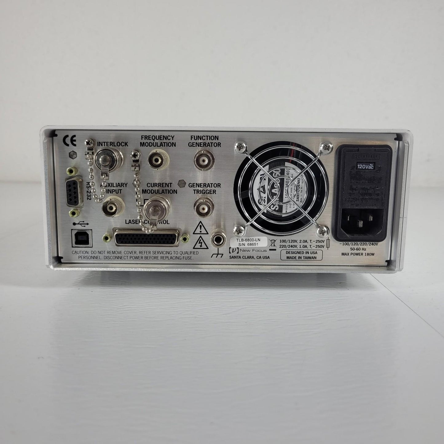 Newport New Focus TLB-6800-LN Tunable Laser Controller Tested Power Key Included