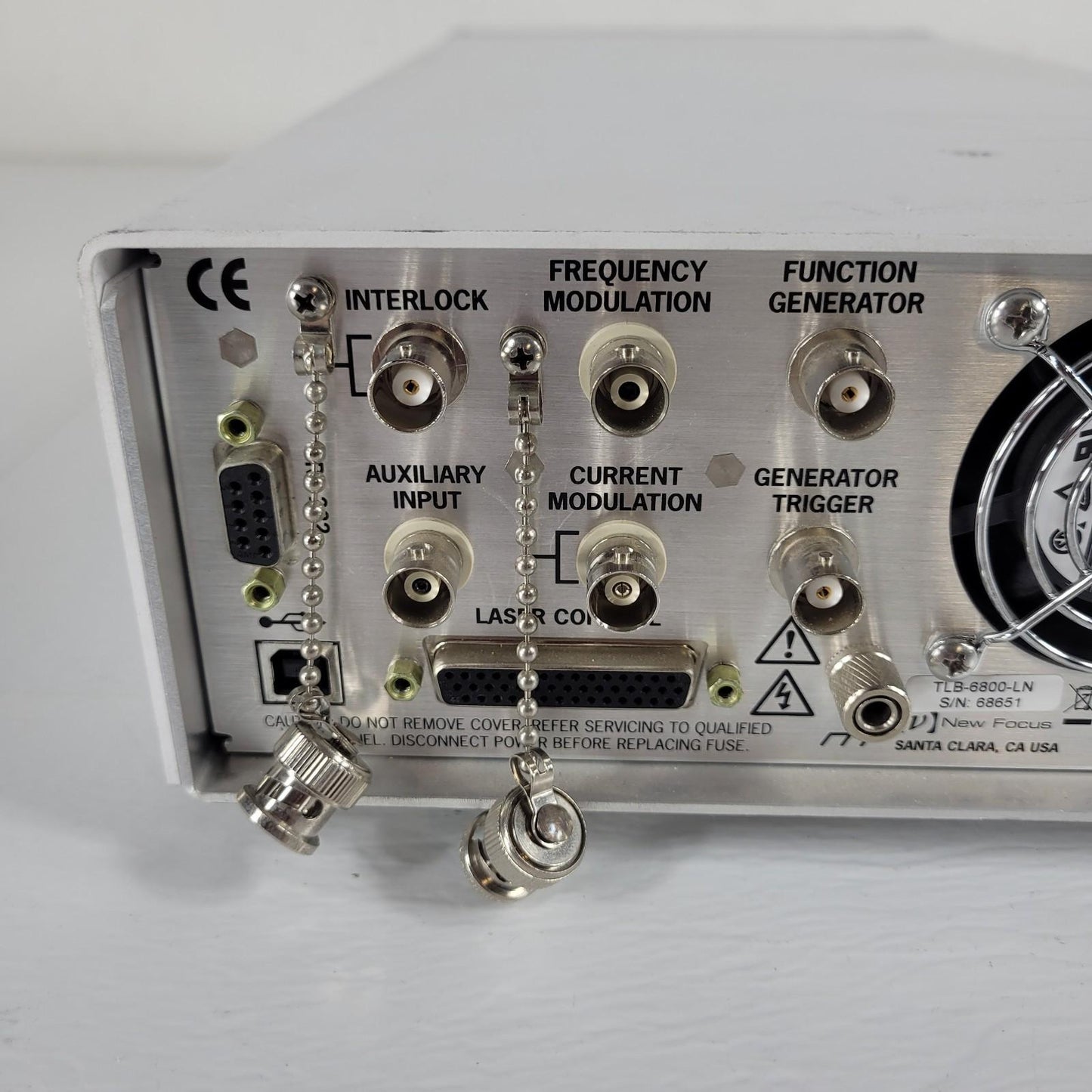 Newport New Focus TLB-6800-LN Tunable Laser Controller Tested Power Key Included