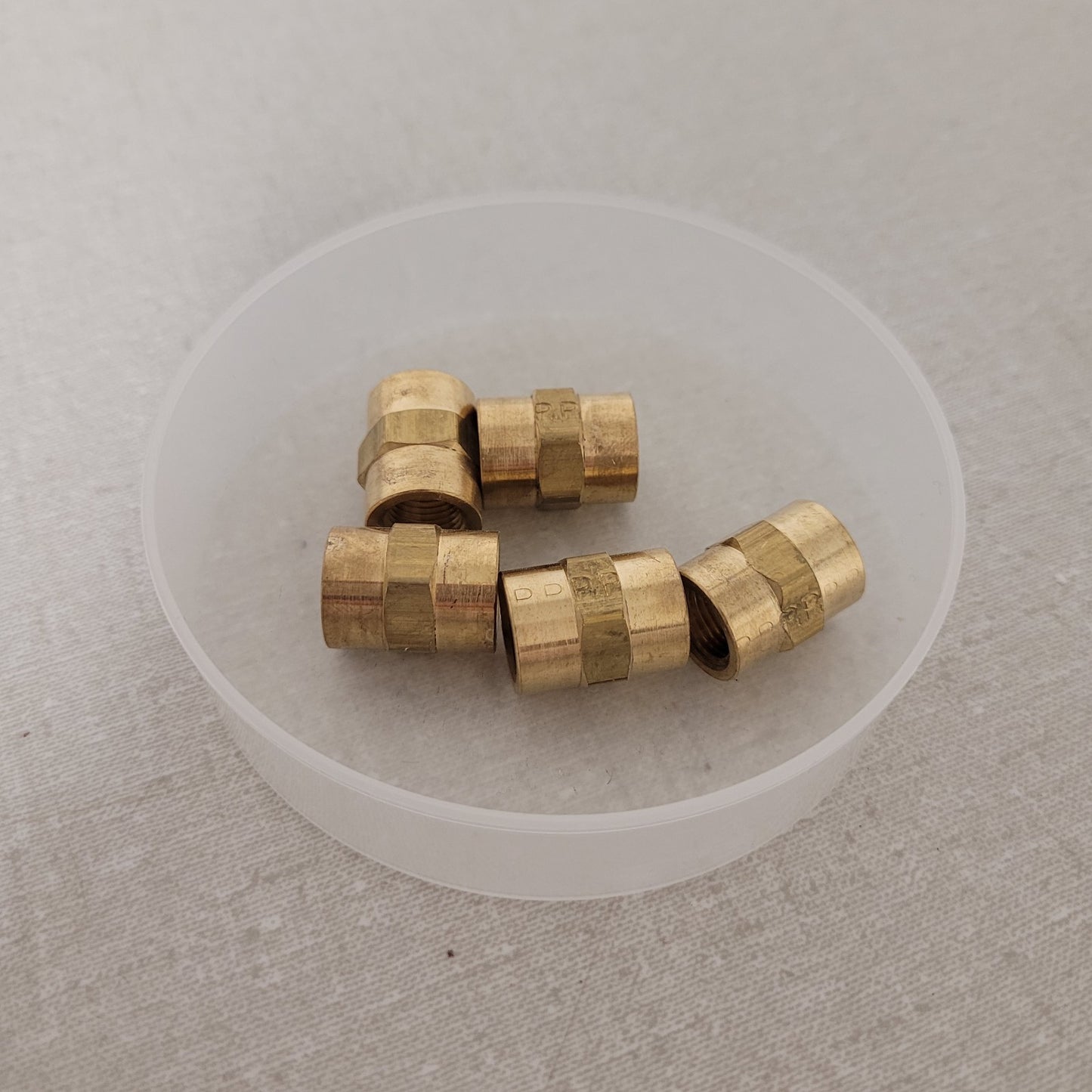 5 Pack Parker Brass Couplings 1/4" FNPT Female X207P-2 Pipe Fitting