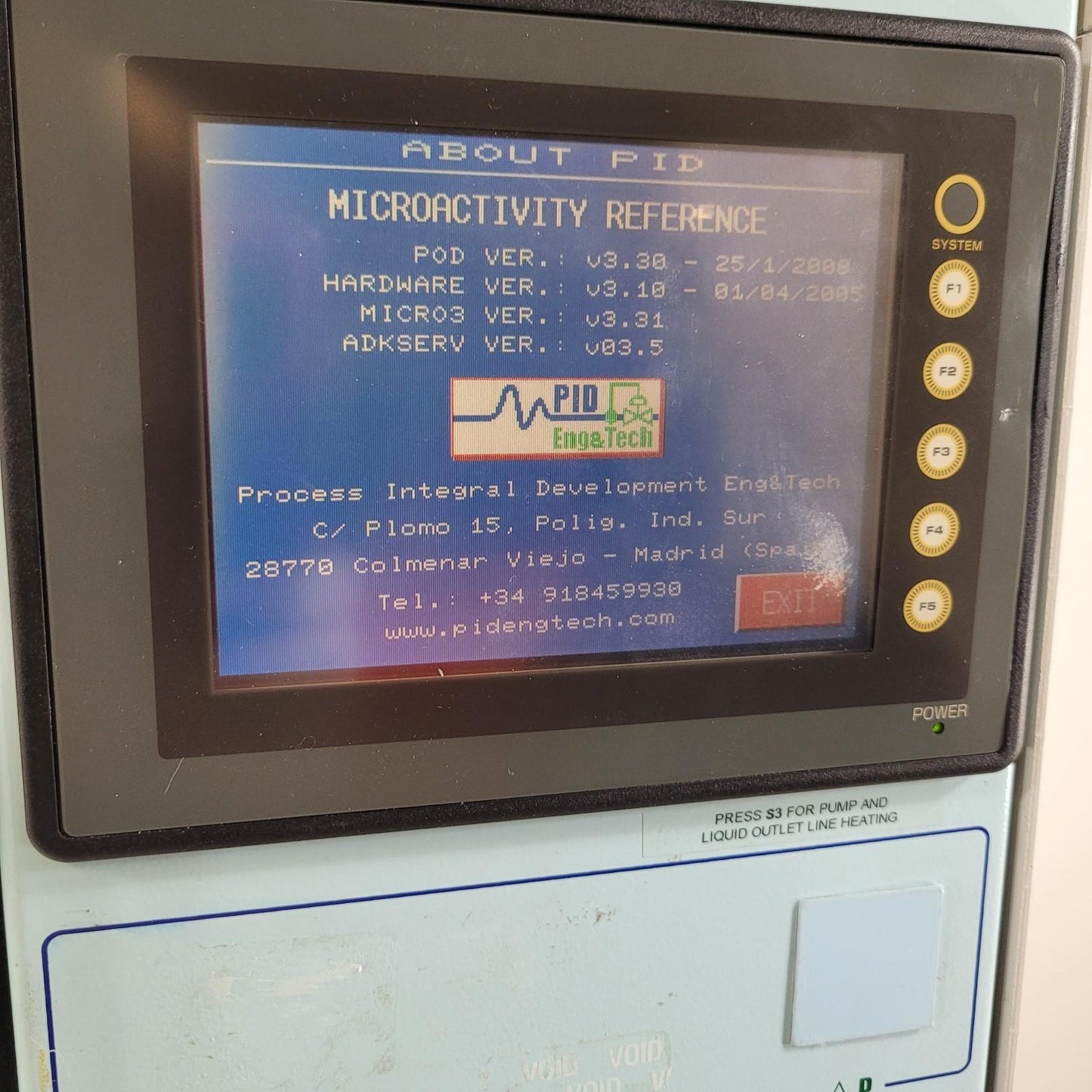 POWERS ON: PID & ENG MICROACTIVITY Reference Catalytic Reactor Testing System
