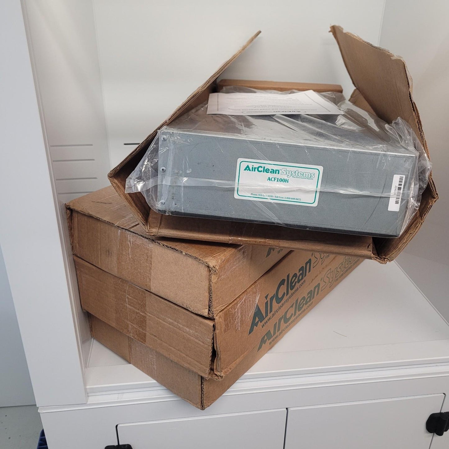 TESTED AirClean Systems AC3000S 36" Ductless Fume Hood Sliding Sash 4x Filters