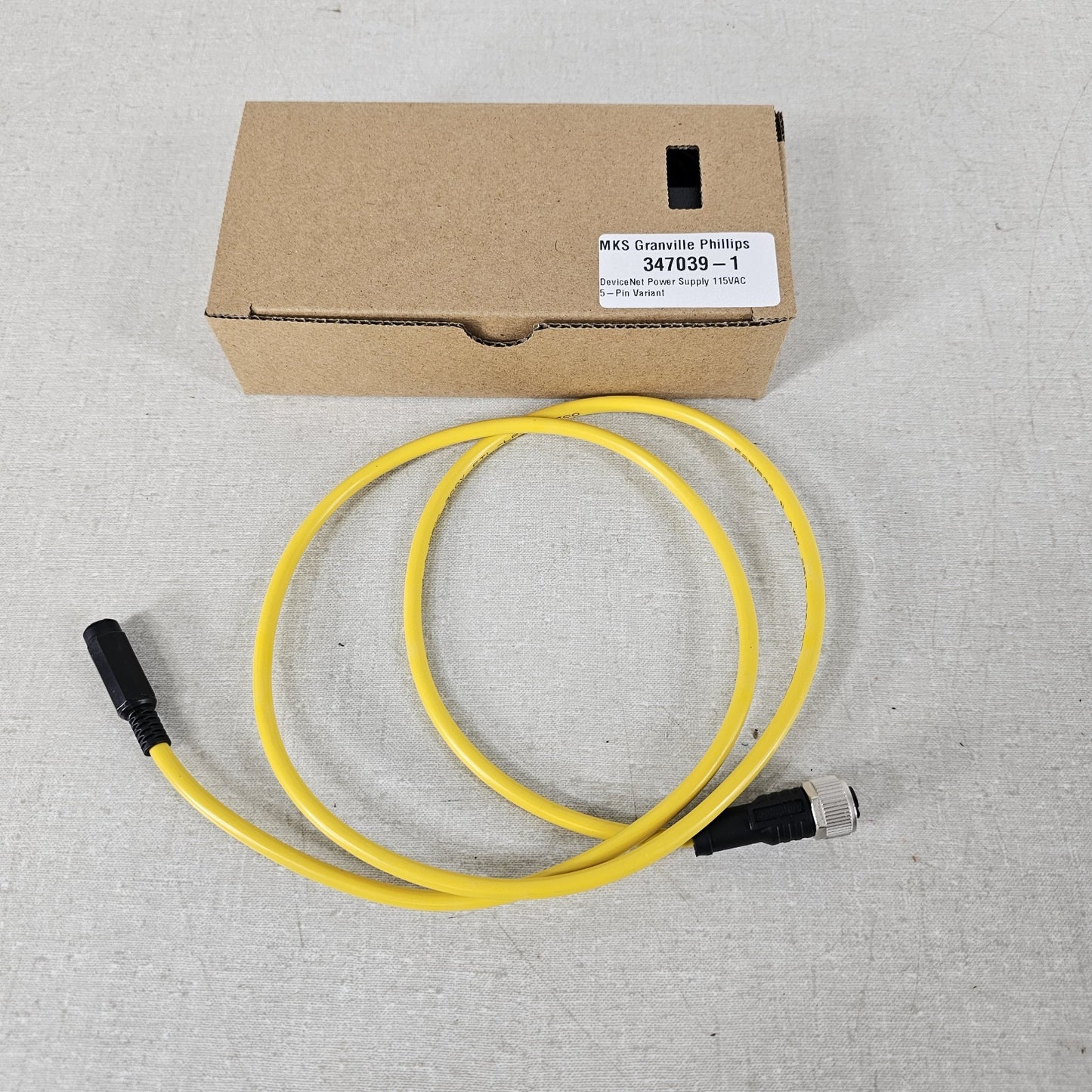 MKS Granville-Phillips 347039-1 DeviceNet Power Supply 115VAC 5-Pin Variant UHV