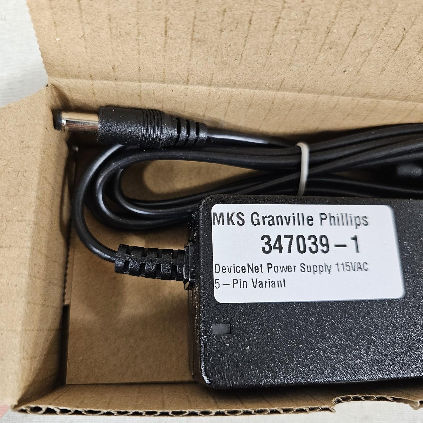 MKS Granville-Phillips 347039-1 DeviceNet Power Supply 115VAC 5-Pin Variant UHV