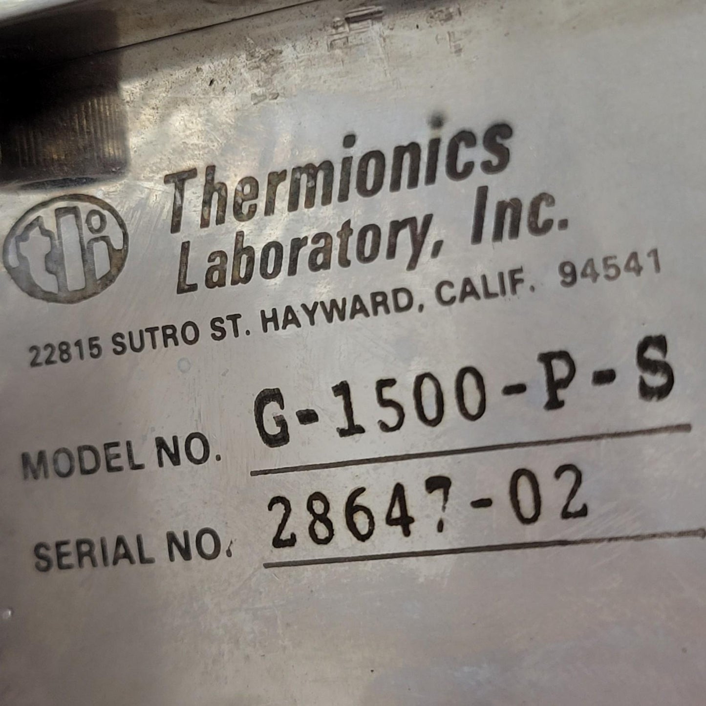 TESTED Thermionics G1500PS Gate Valve O-Ring 2.75" CF DN35CF Conflat Flanges