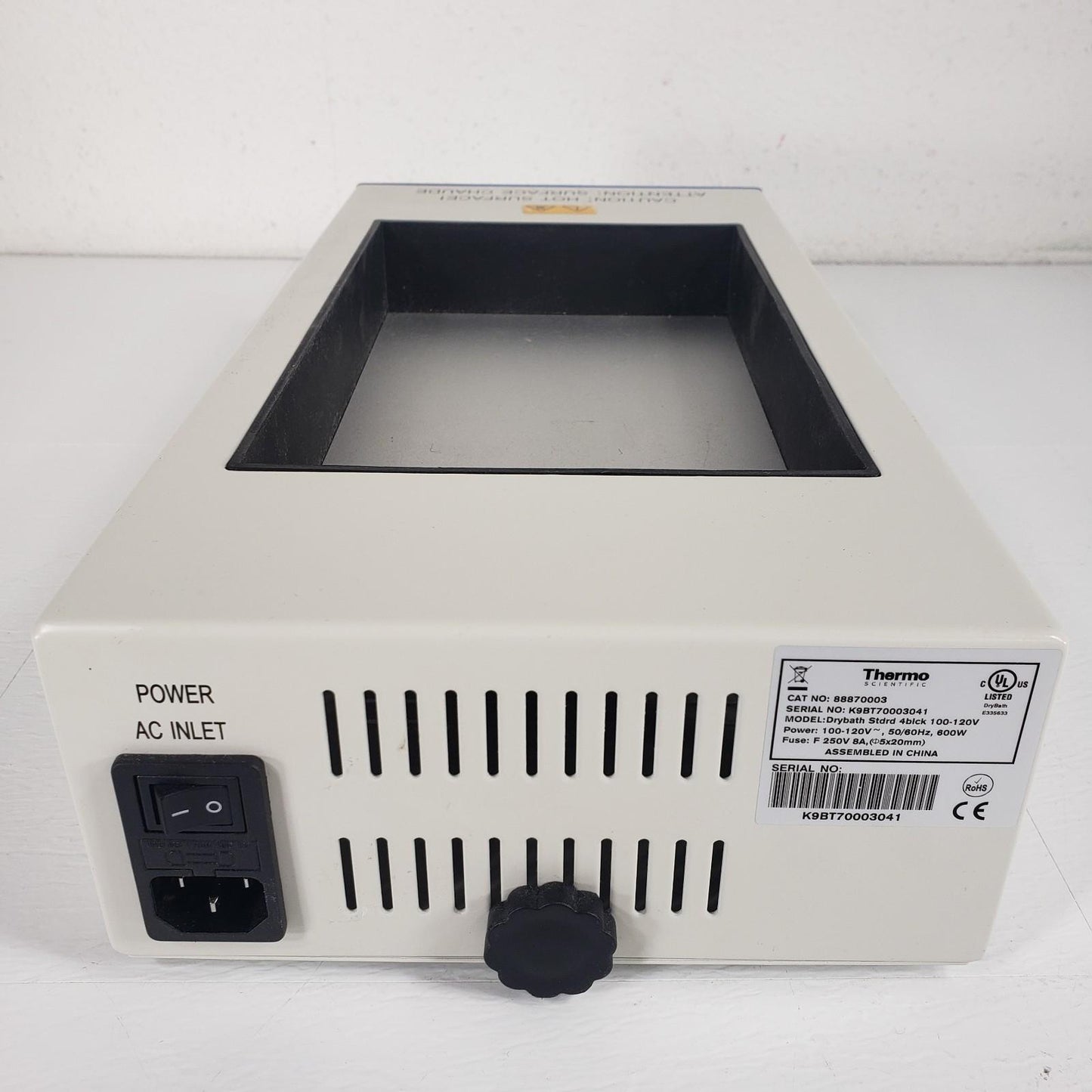 TESTED Thermo Scientific 88870003 Drybath Standard 4 Block Heater 120V Dry Bath