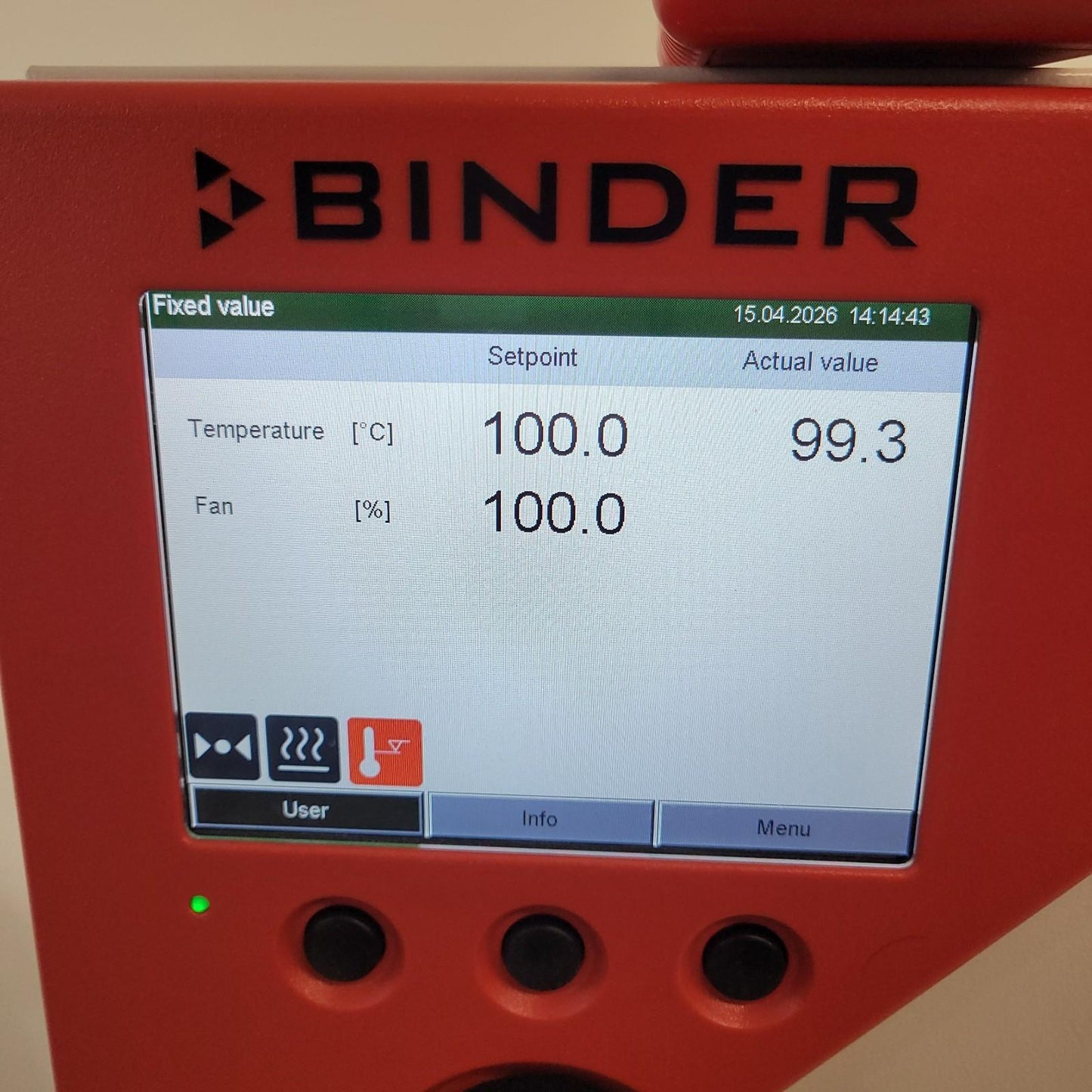 TESTED Binder KB115-UL Refrigerated Incubator 115L -5C to 100C Lab Chamber 4.1Cu