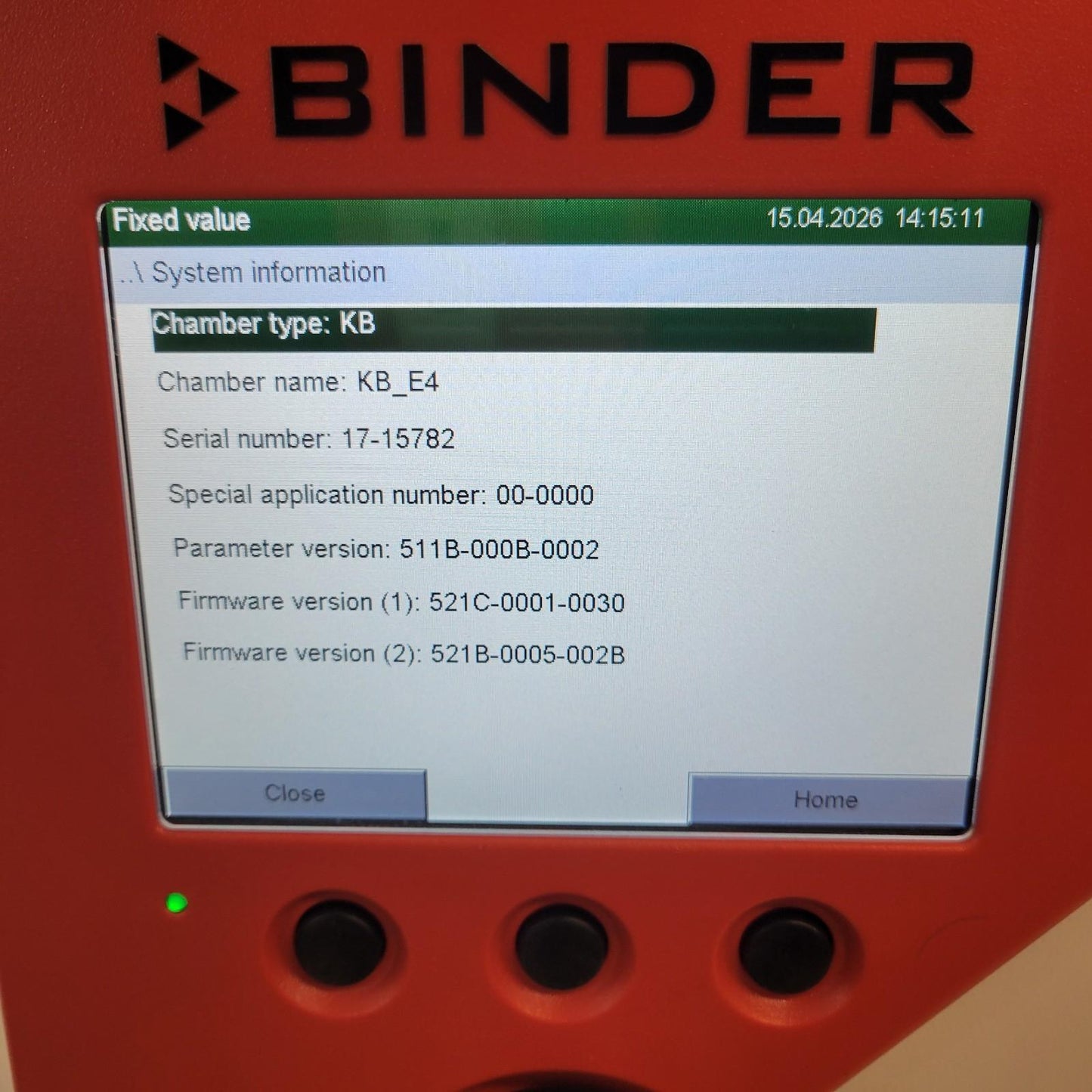 TESTED Binder KB115-UL Refrigerated Incubator 115L -5C to 100C Lab Chamber 4.1Cu
