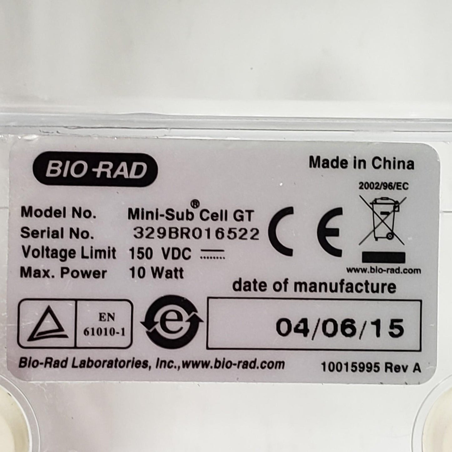 TESTED Bio-Rad PowerPac Basic Tabletop Electrophoresis System w 2 Mini-sub Cells