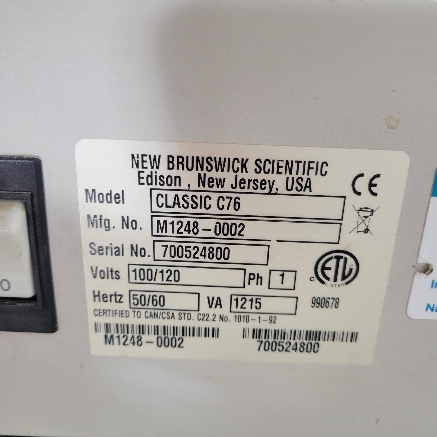 TESTED New Brunswick Scientific C76 High-Temp Water Bath Shaker