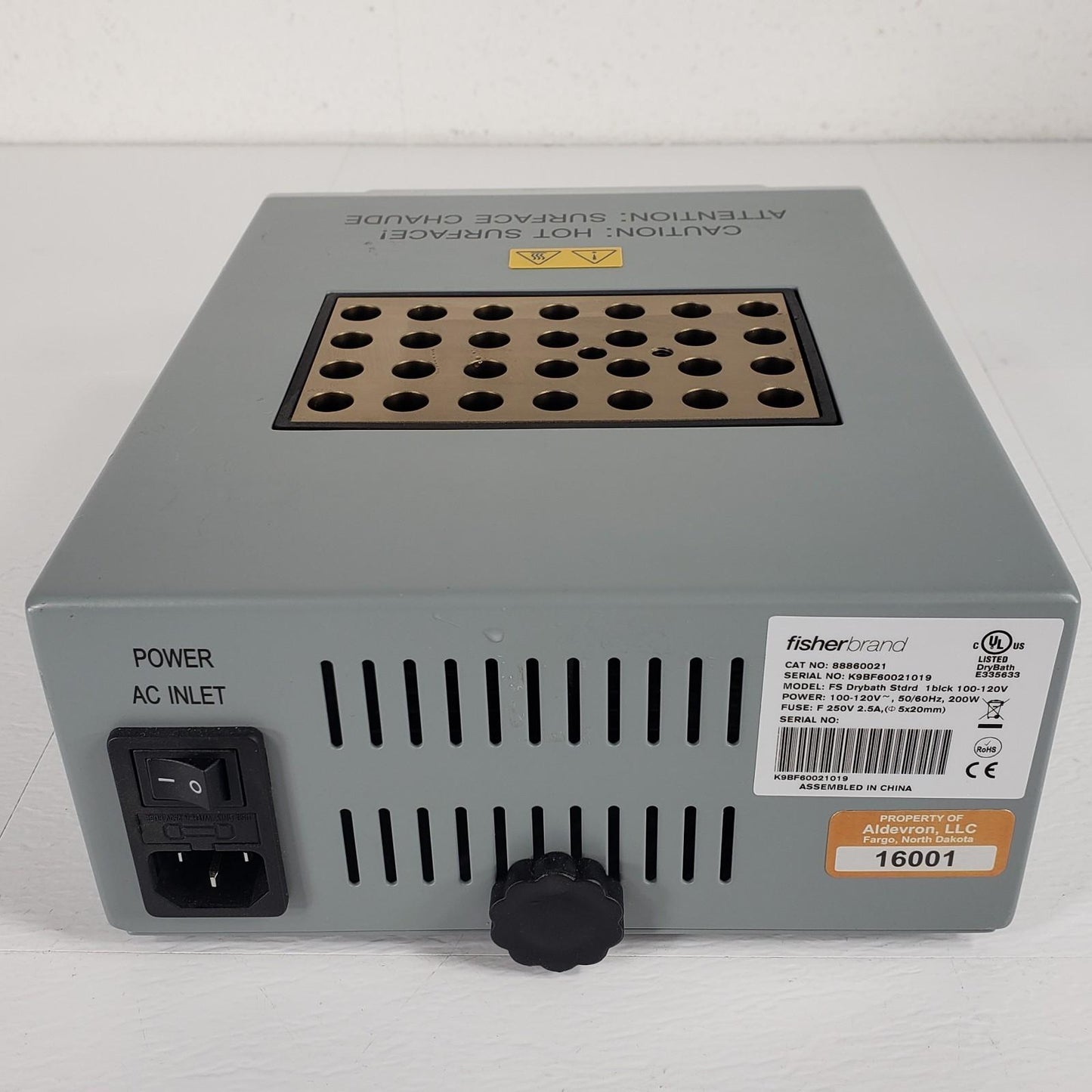 TESTED Fischer Scientific FS Drybath Standard 1 Block Isotemp 100-120V 200W