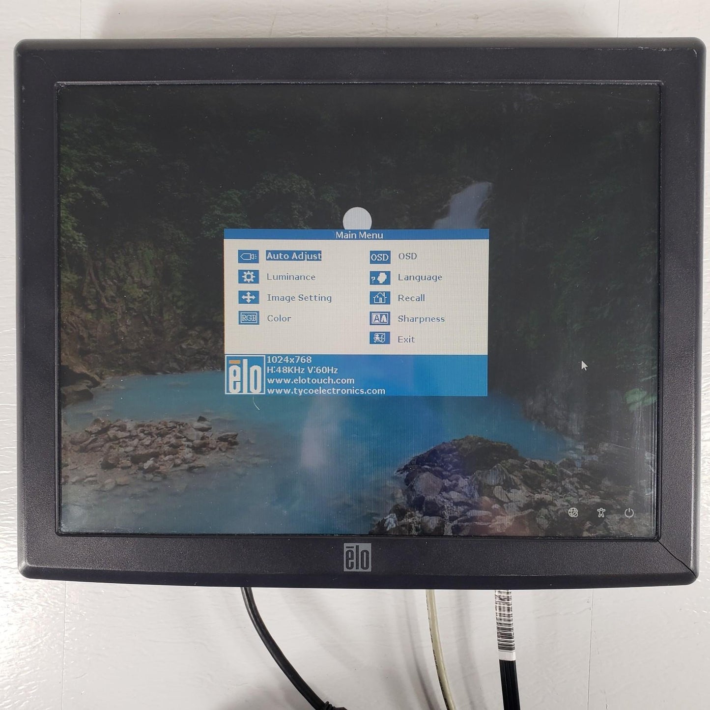 TESTED Elo E210772 1515L 15" LCD Touchscreen Monitor AccuTouch VGA USB