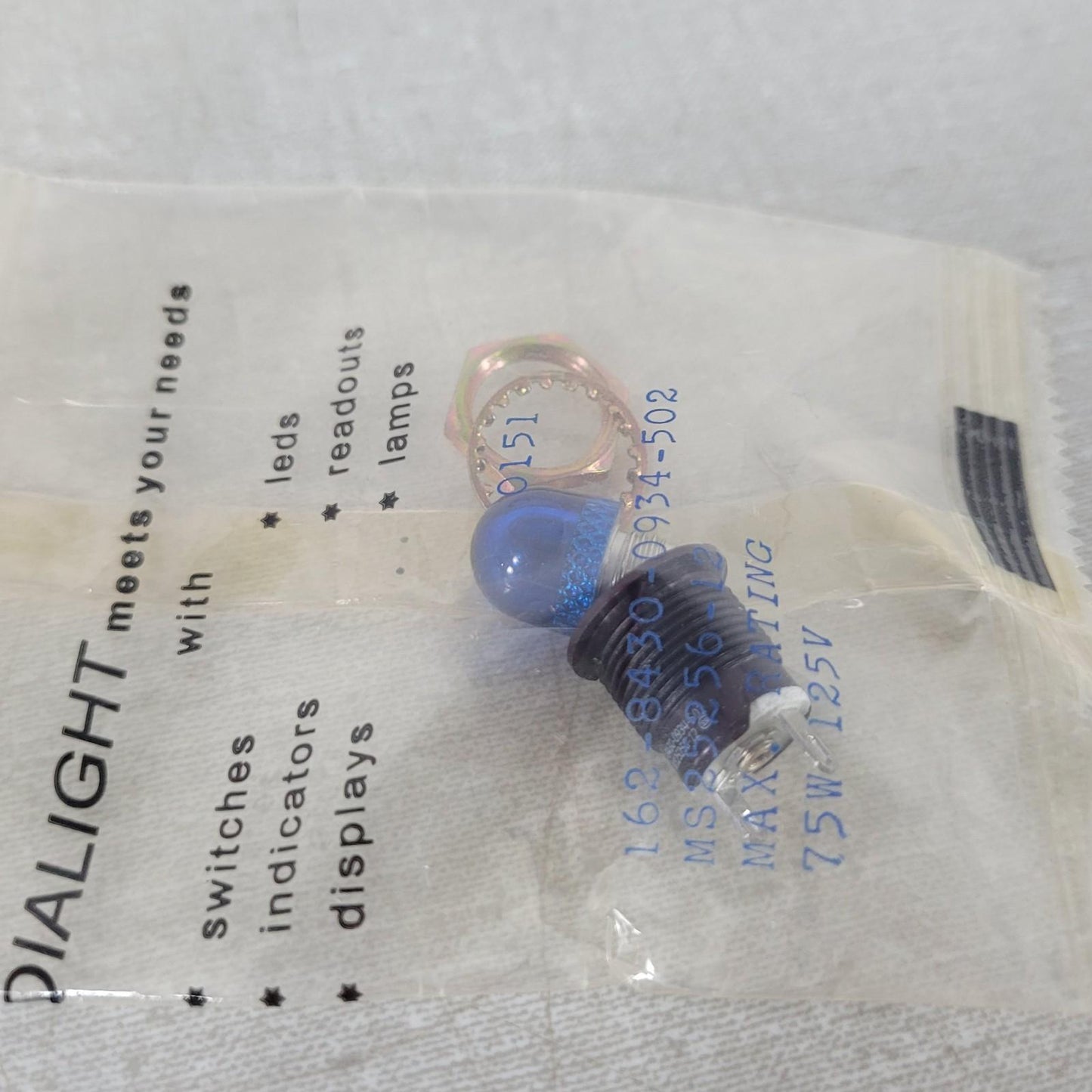 Dialight 162-8430-0934-502 LED Panel Indicator 16284300934502 Industrial Light