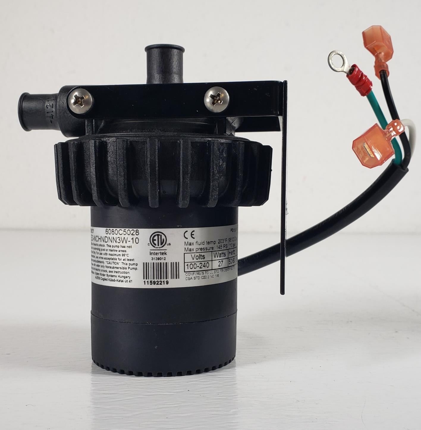 Laing Thermotech E3-NCHNDNN3W-10 Circulation Pump 100-240V 27W 50/60Hz 145 Psi