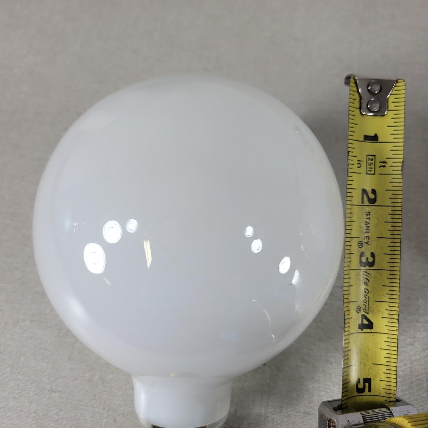 Two UNBRANDED 5" Diameter 120V 150W Round Light Bulbs