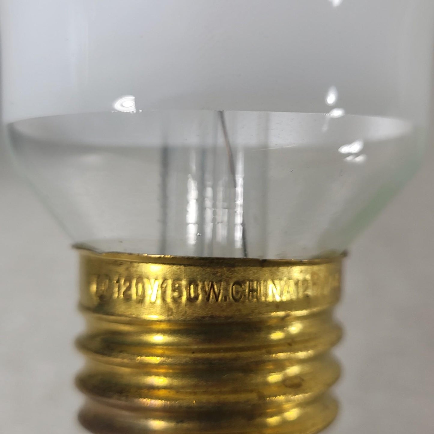 Two UNBRANDED 5" Diameter 120V 150W Round Light Bulbs