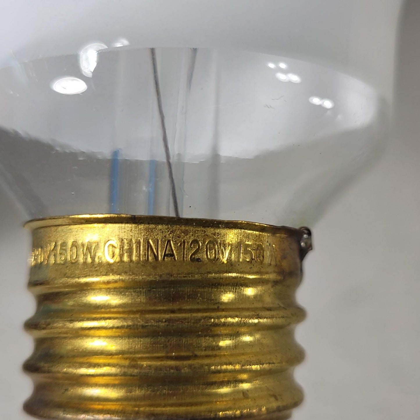 Two UNBRANDED 5" Diameter 120V 150W Round Light Bulbs