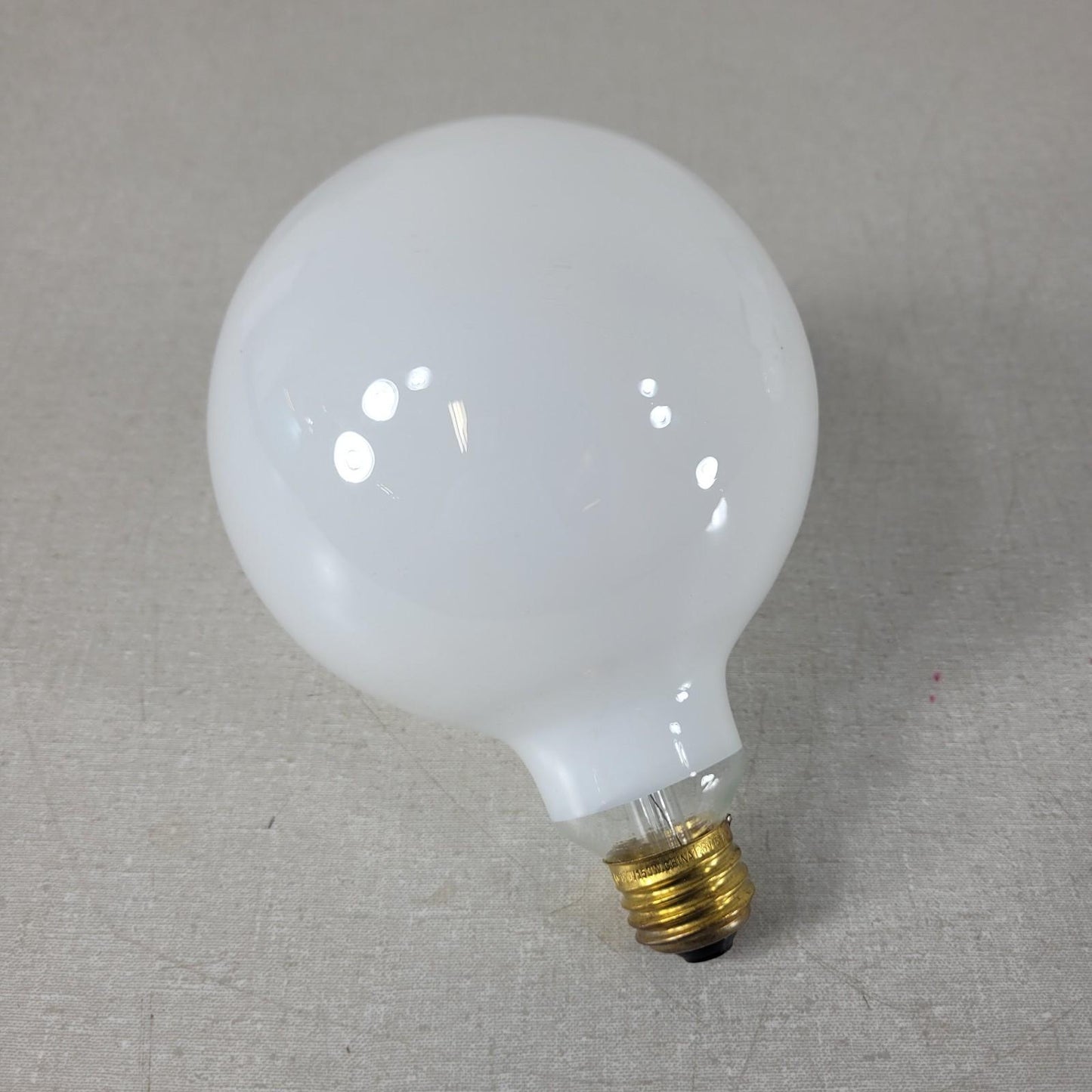 Two UNBRANDED 5" Diameter 120V 150W Round Light Bulbs