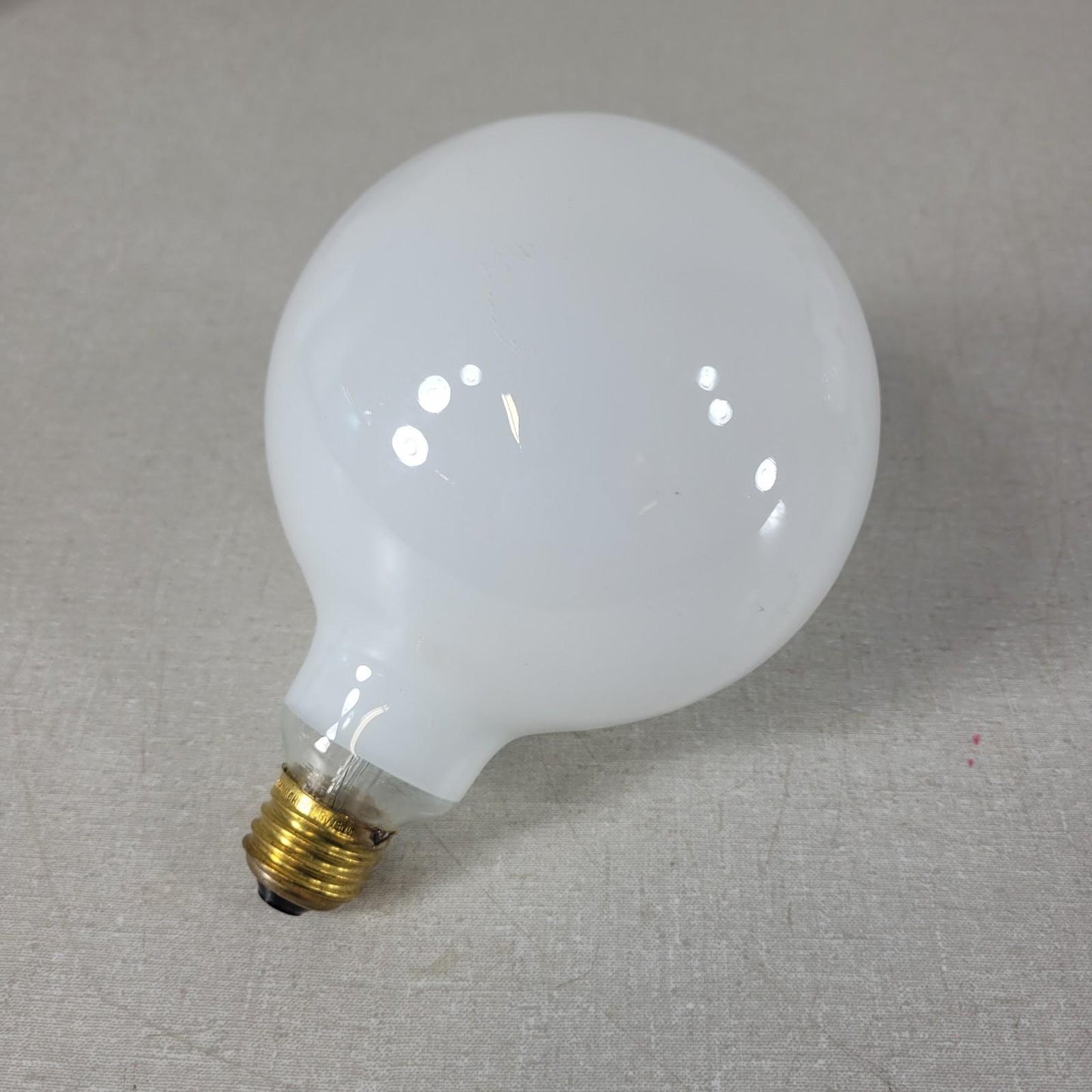 Two UNBRANDED 5" Diameter 120V 150W Round Light Bulbs
