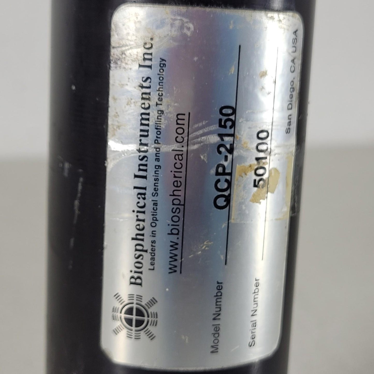 BIOSPHERICAL INSTRUMENTS INC. QCP-2150 Quantum Cosine Profiler Serial #: 50100