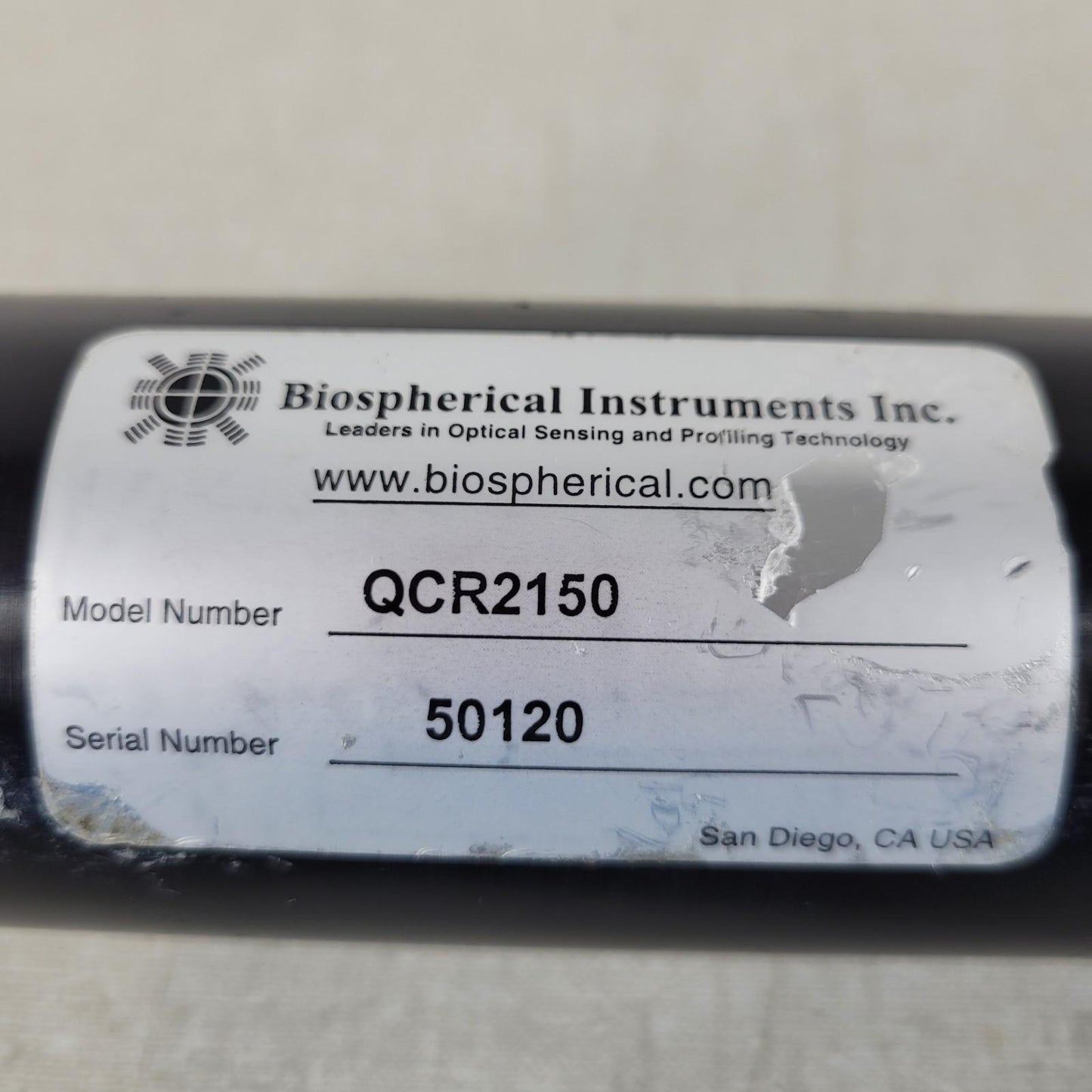 BIOSPHERICAL INSTRUMENTS INC. QCR2150 Surface Refer. Radiometer Serial #: 50120