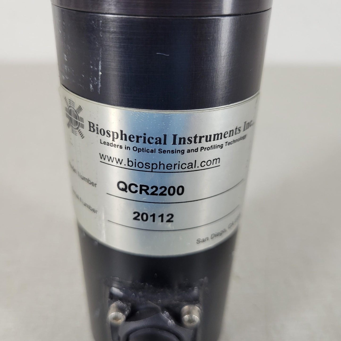 BIOSPHERICAL INSTRUMENTS INC. QCR2200 Surface Refer. Radiometer Serial #: 20112
