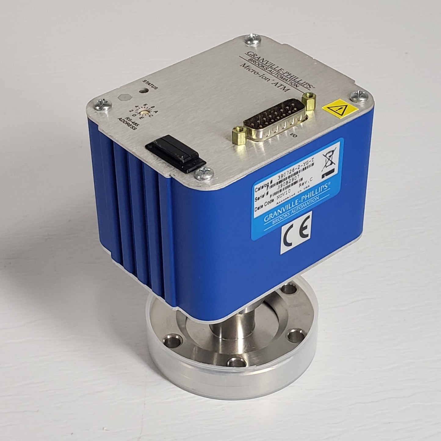 TESTED: MKS Granville-Phillips 390726-2-YG-T Ultra High Vacuum Gauge 24V DN35CF