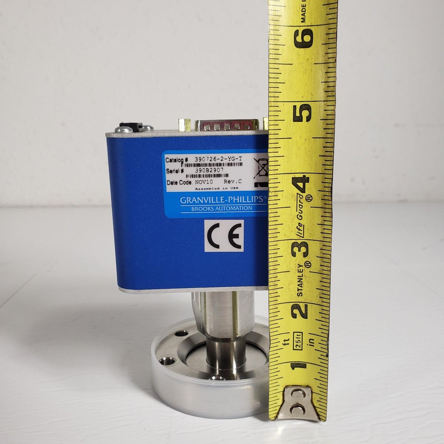 TESTED: MKS Granville-Phillips 390726-2-YG-T Ultra High Vacuum Gauge 24V DN35CF
