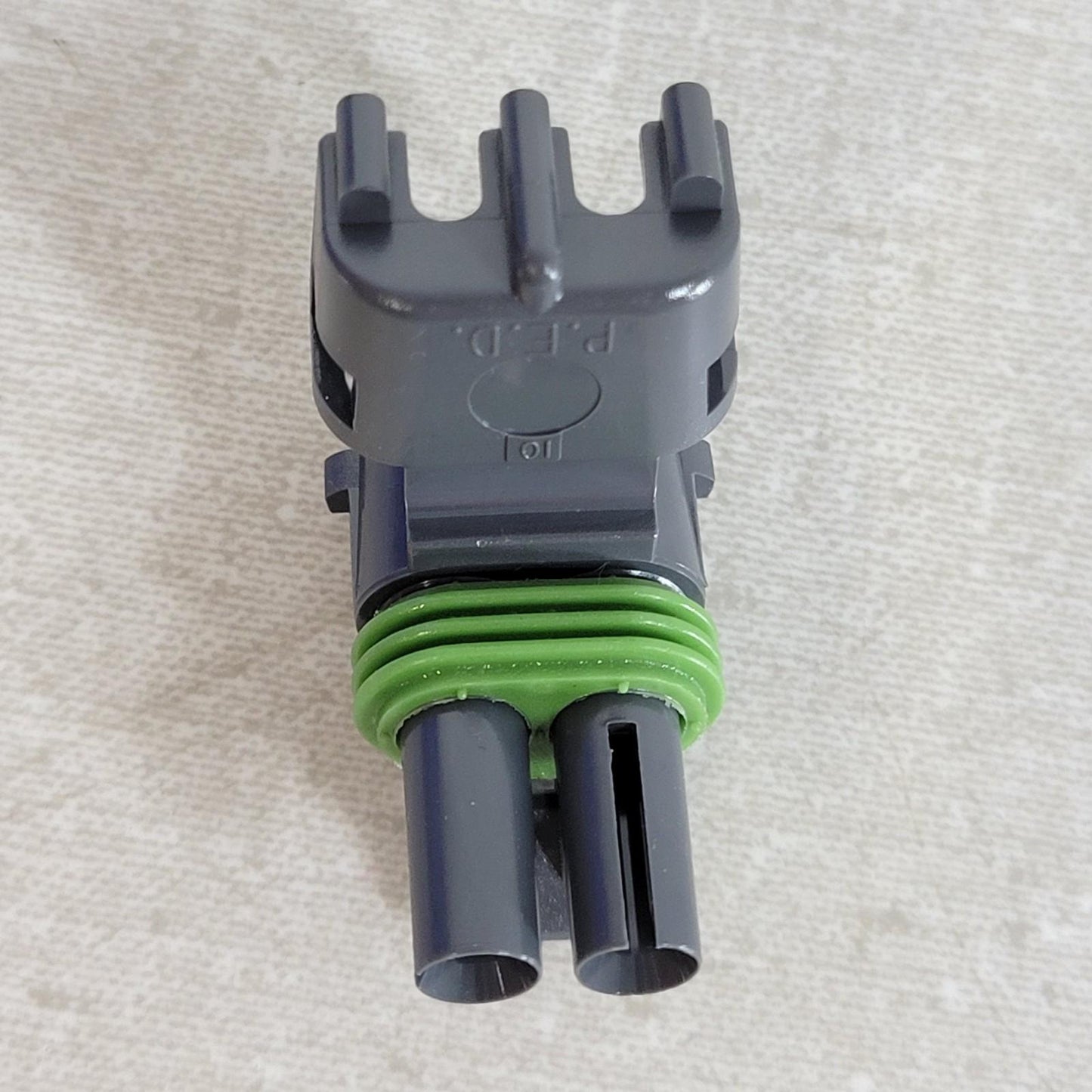 2 Units Aptiv Delphi 12015378-B 2-Pin Automotive Electrical Connector Plug