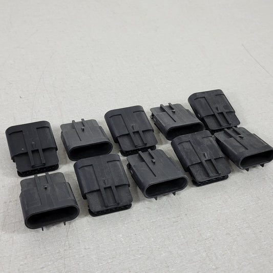 10 Units Delphi Aptiv 15326633-B Black Automotive Electrical Connector Plug