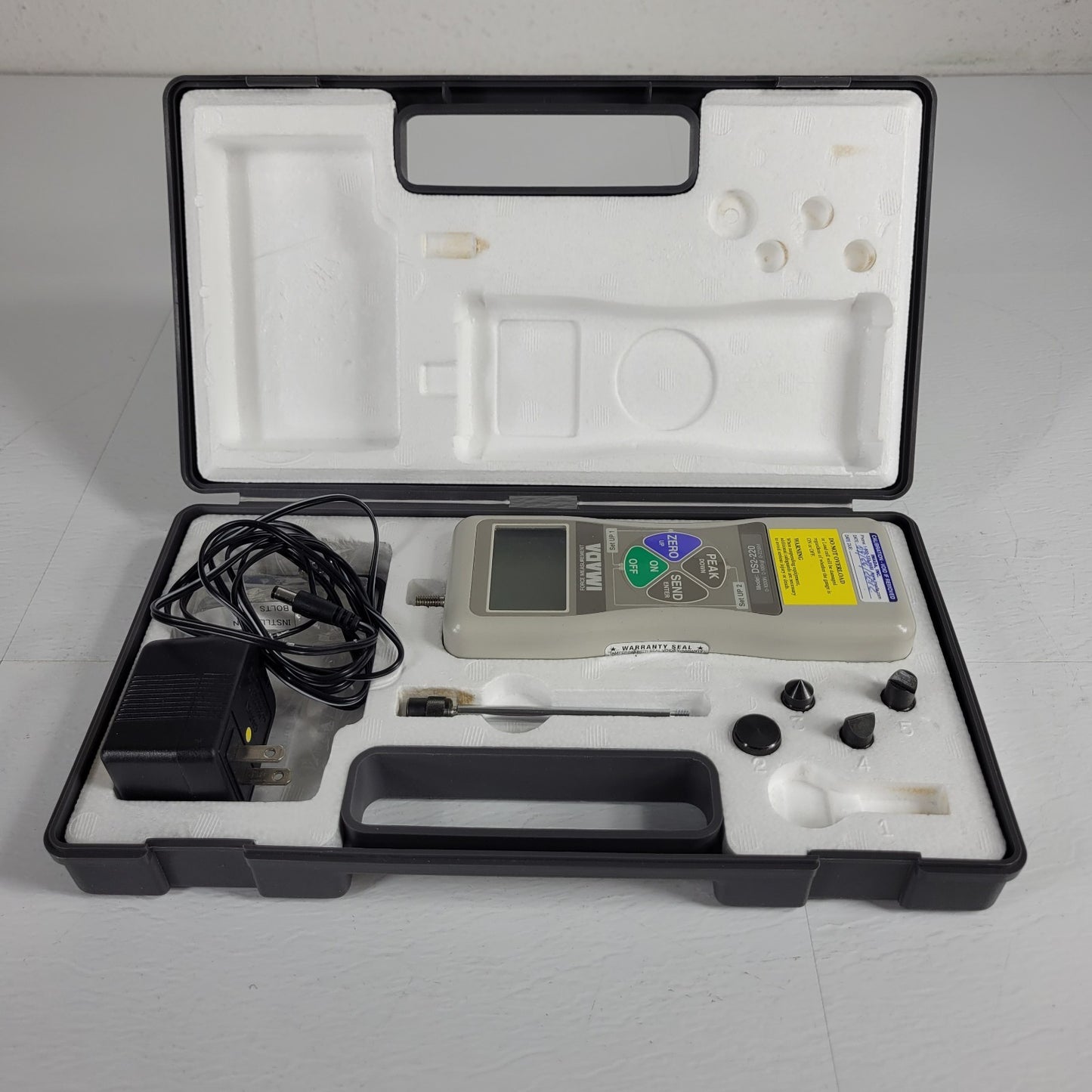 IMADA DS2220 Digital Force Measurement Gauge Kit, Range: 220 lbs, 100 kg, 1000N