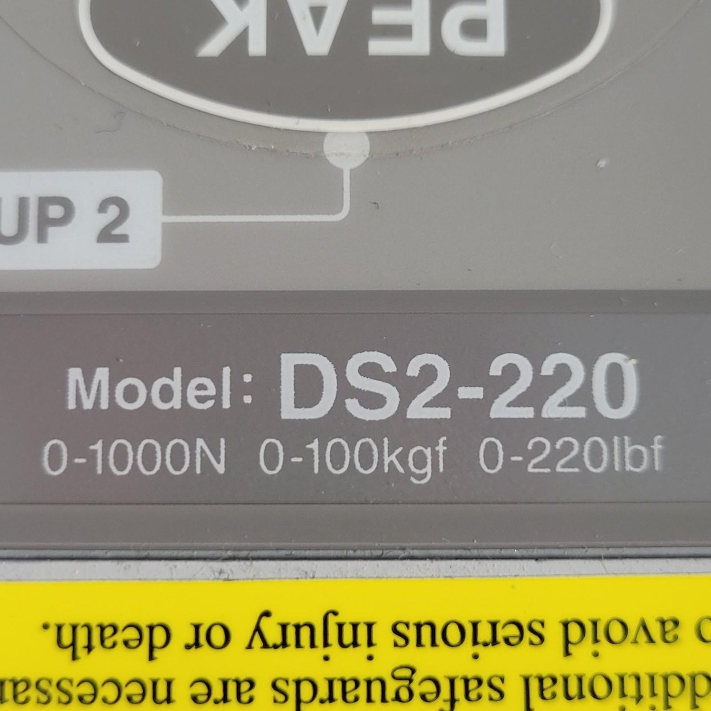 IMADA DS2220 Digital Force Measurement Gauge Kit, Range: 220 lbs, 100 kg, 1000N