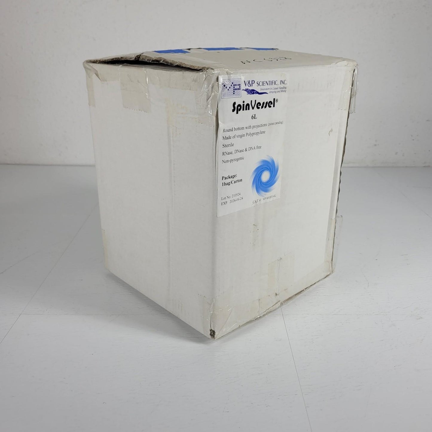 V&P SCIENTIFIC VP830SV6L SpinVessel 6 Liter Round Bottom with Projections