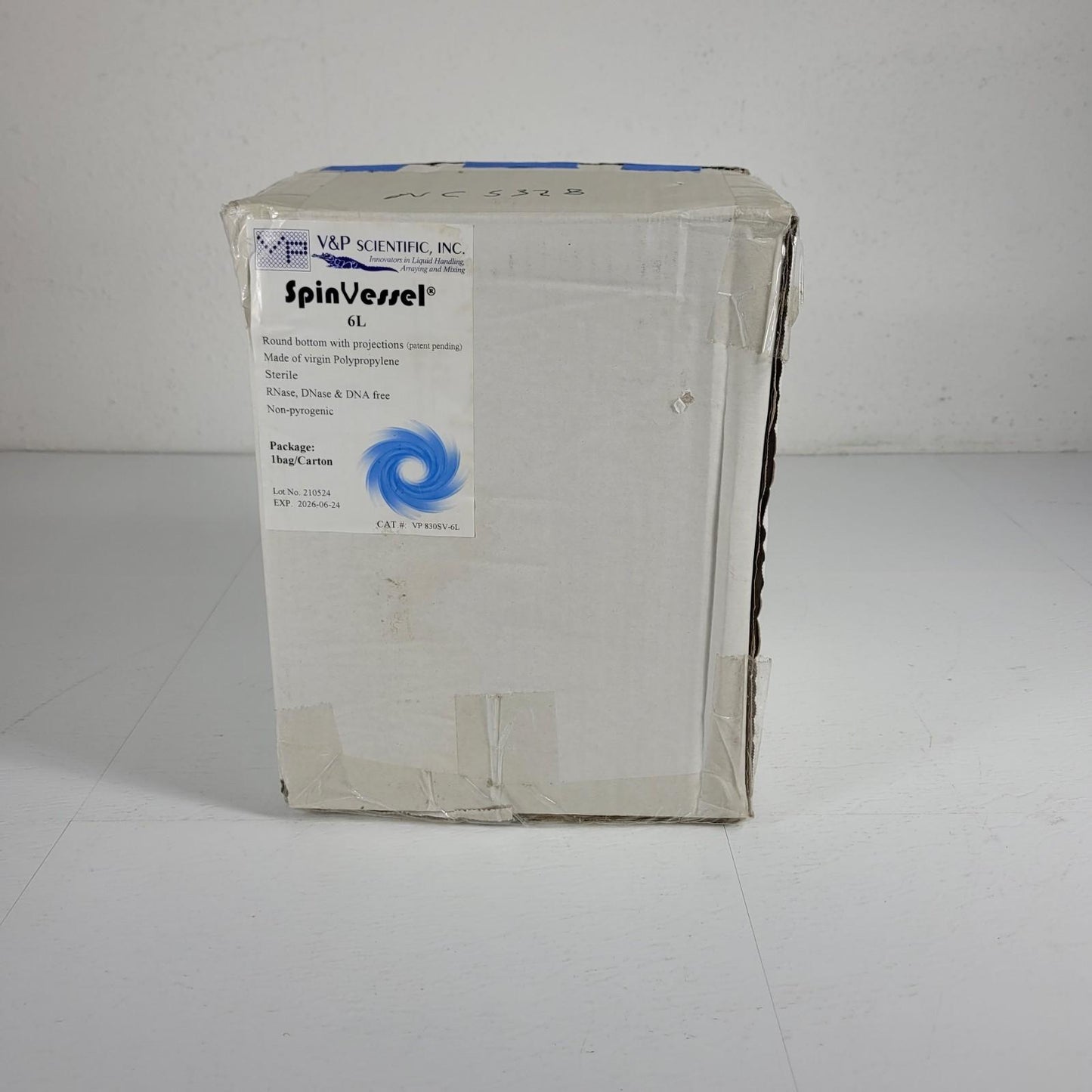 V&P SCIENTIFIC VP830SV6L SpinVessel 6 Liter Round Bottom with Projections