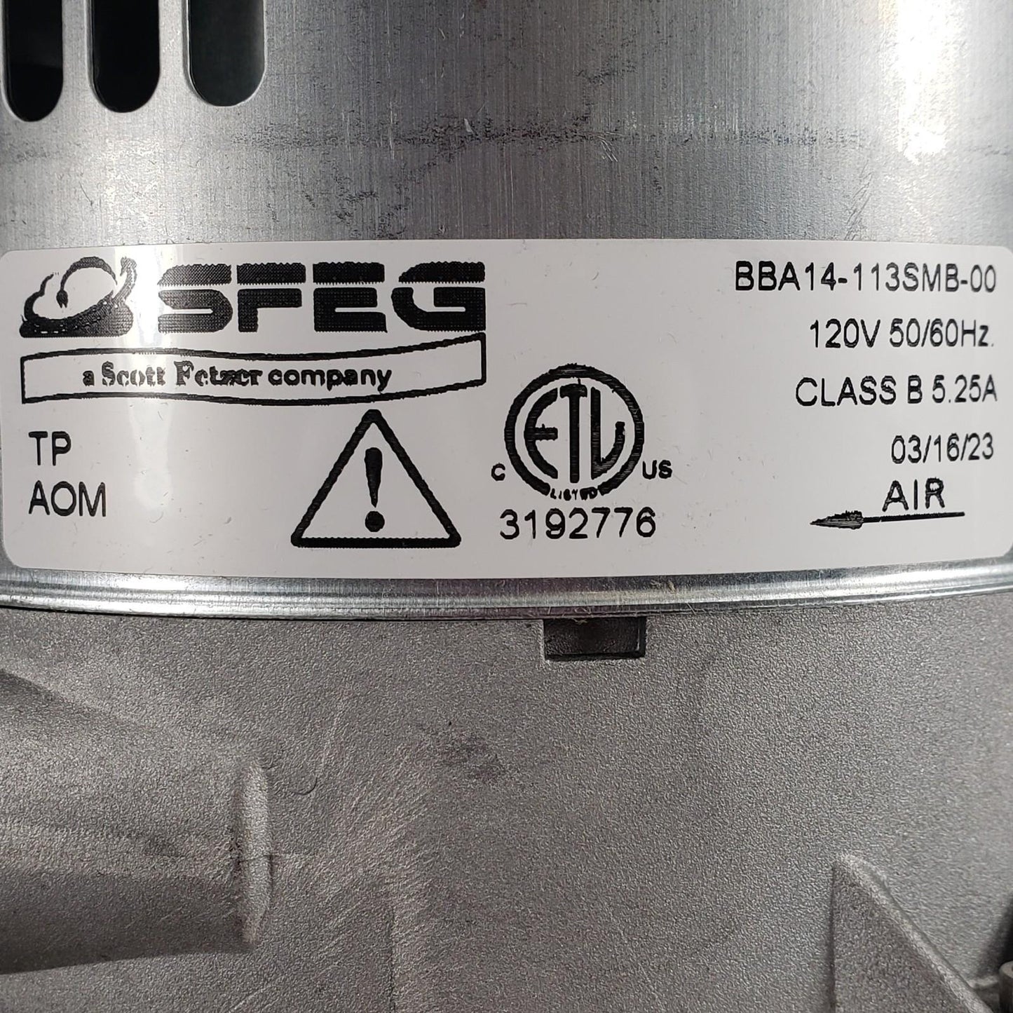 MBraun Brushless Air Circulation Blower For Air-Free Glove Box KF40 Fittings FS