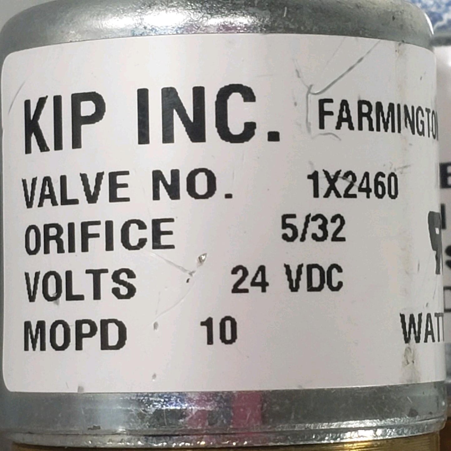 TESTED KIP Norgren 1X2460 4-Station Solenoid Valve Manifold 24VDC 7W 5/32