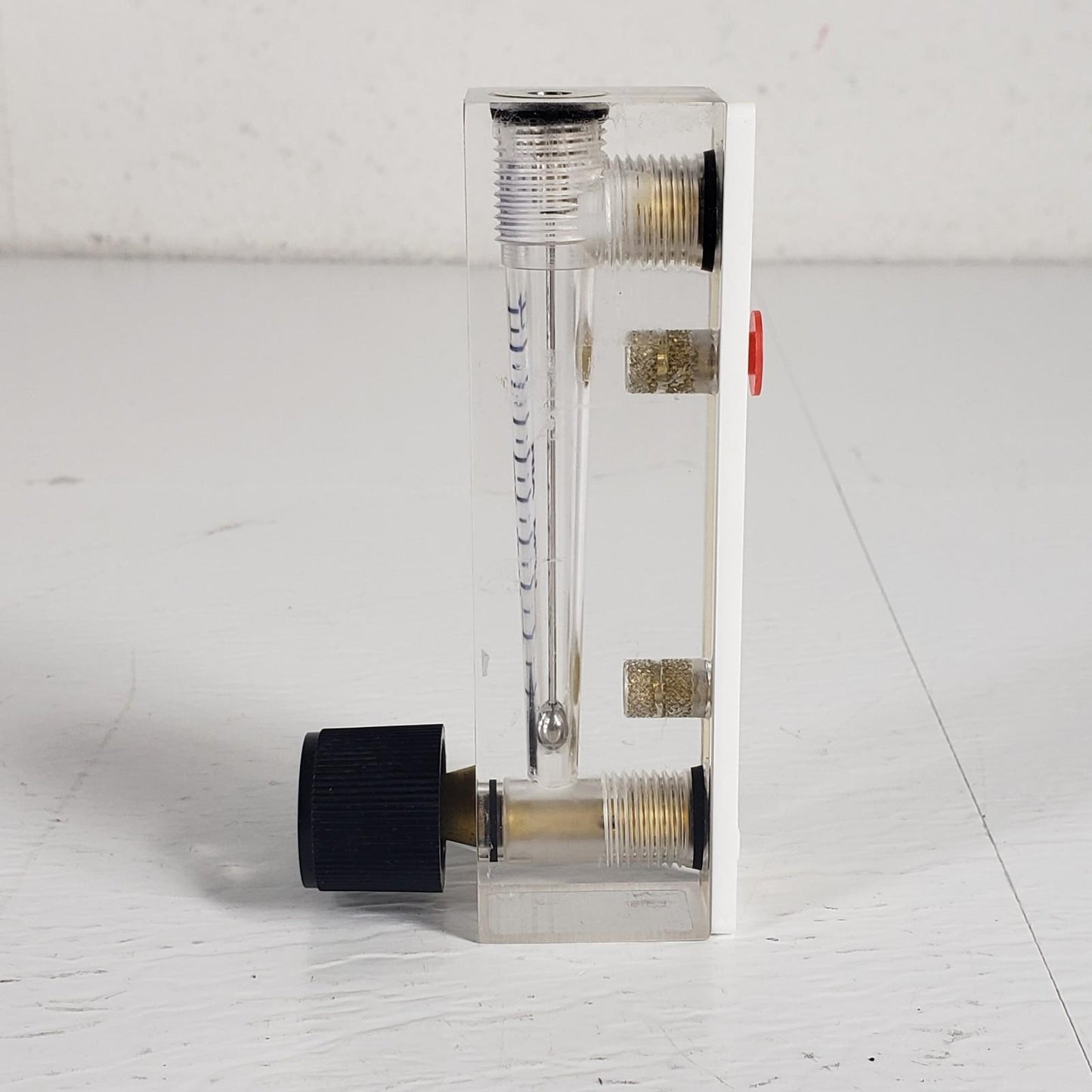 Cole Parmer 2A18 Clear Acrylic Flowmeter 10-100 Liters Per Min 150°F Max Temp