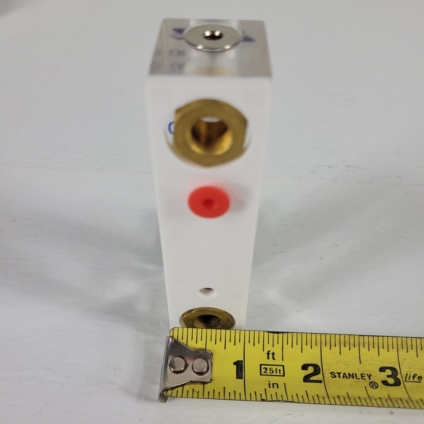 Cole Parmer 2A18 Clear Acrylic Flowmeter 10-100 Liters Per Min 150°F Max Temp