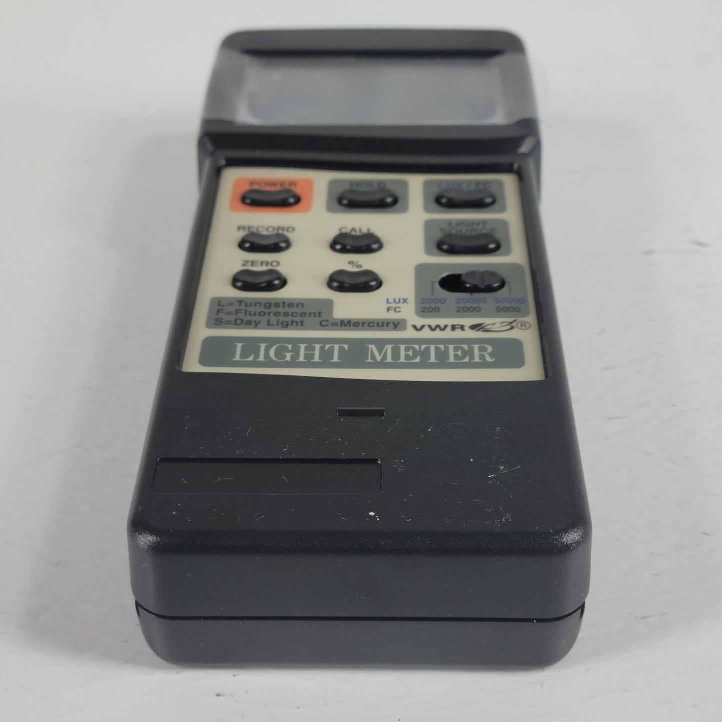 VWR Pro Light Meter w/Light Sensor 0-50000 LUX/0-5000 FC 4 Light Source Options