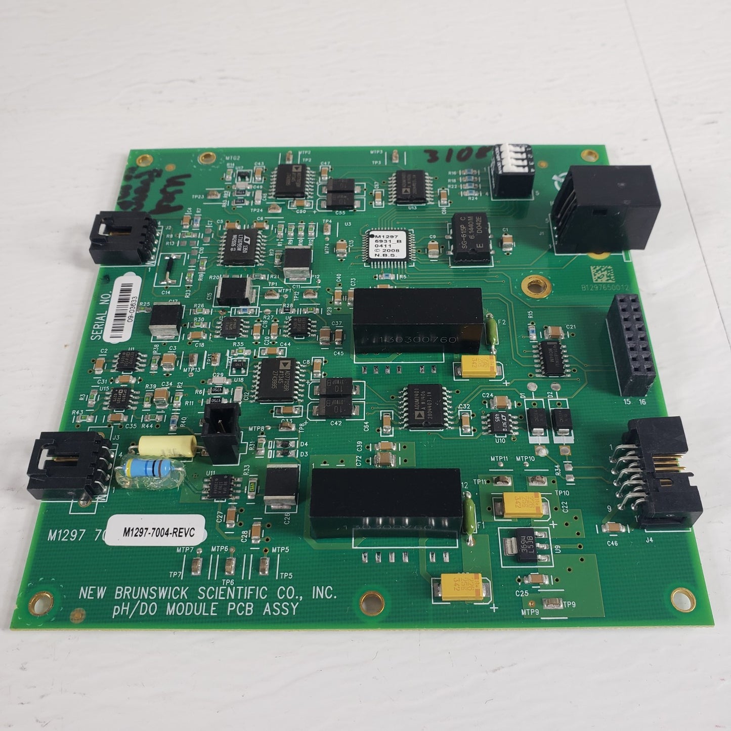 New Brunswick Sci pH/DO PCB ASSY Circuit Board 4-20mA Eppendorf M1297-7004