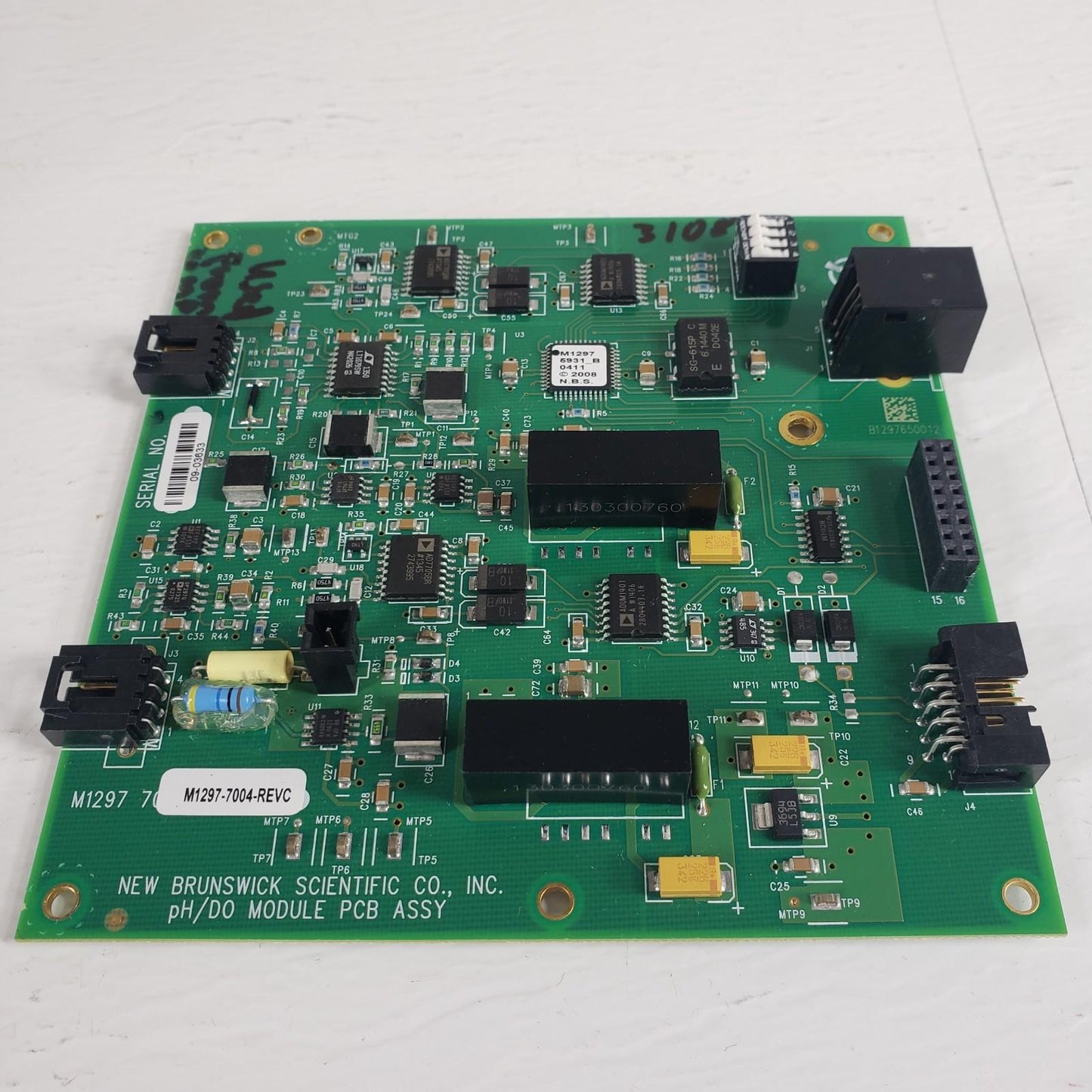 New Brunswick Sci 310 pH/DO PCB ASSY Circuit Board 4-20mA Eppendorf M1297-7004