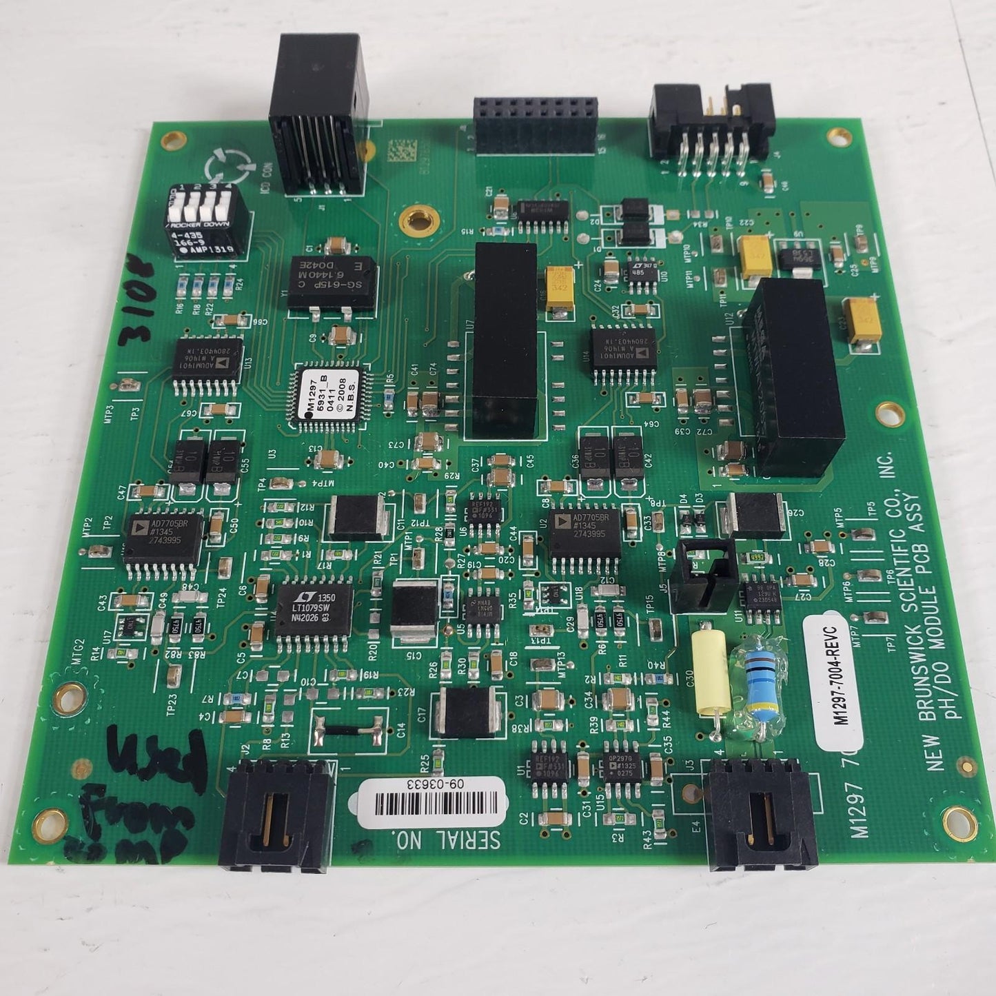 New Brunswick Sci 310 pH/DO PCB ASSY Circuit Board 4-20mA Eppendorf M1297-7004