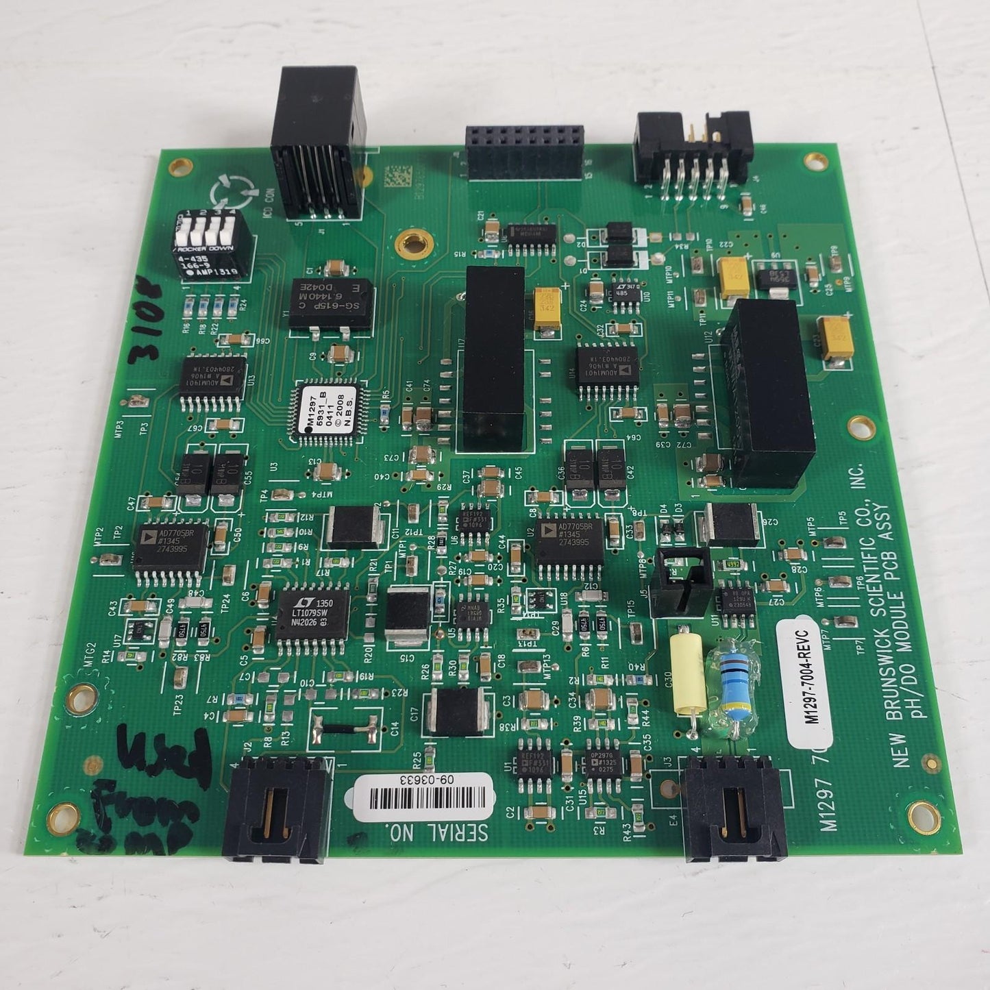New Brunswick Sci 310 pH/DO PCB ASSY Circuit Board 4-20mA Eppendorf M1297-7004