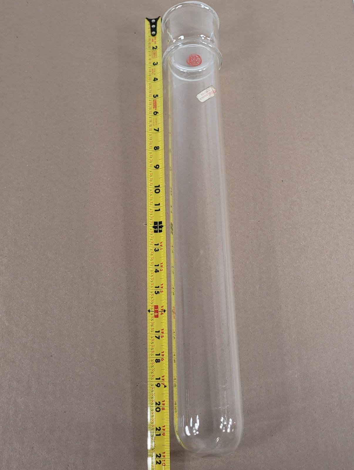 Vintage RSCO Laboratory Glass Immersion Well Cold Finger Insert Large Joint 22"