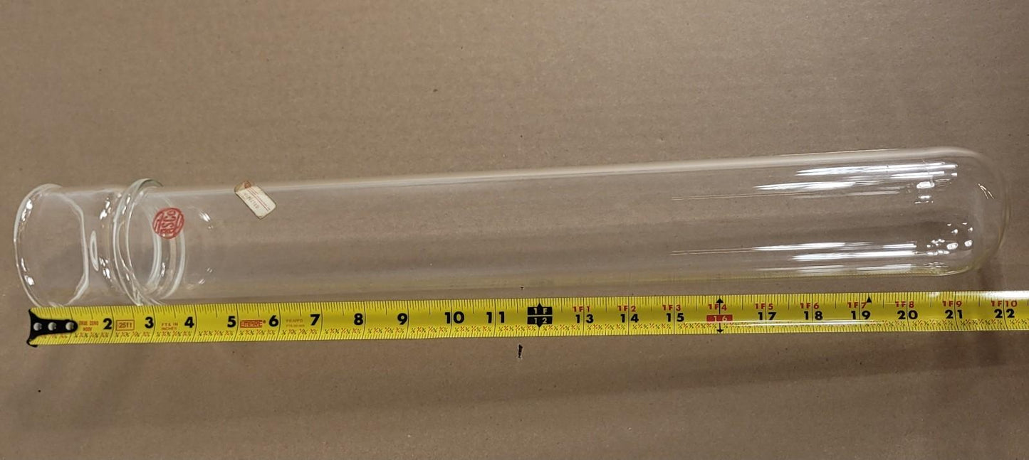 Vintage RSCO Laboratory Glass Immersion Well Cold Finger Insert Large Joint 22"