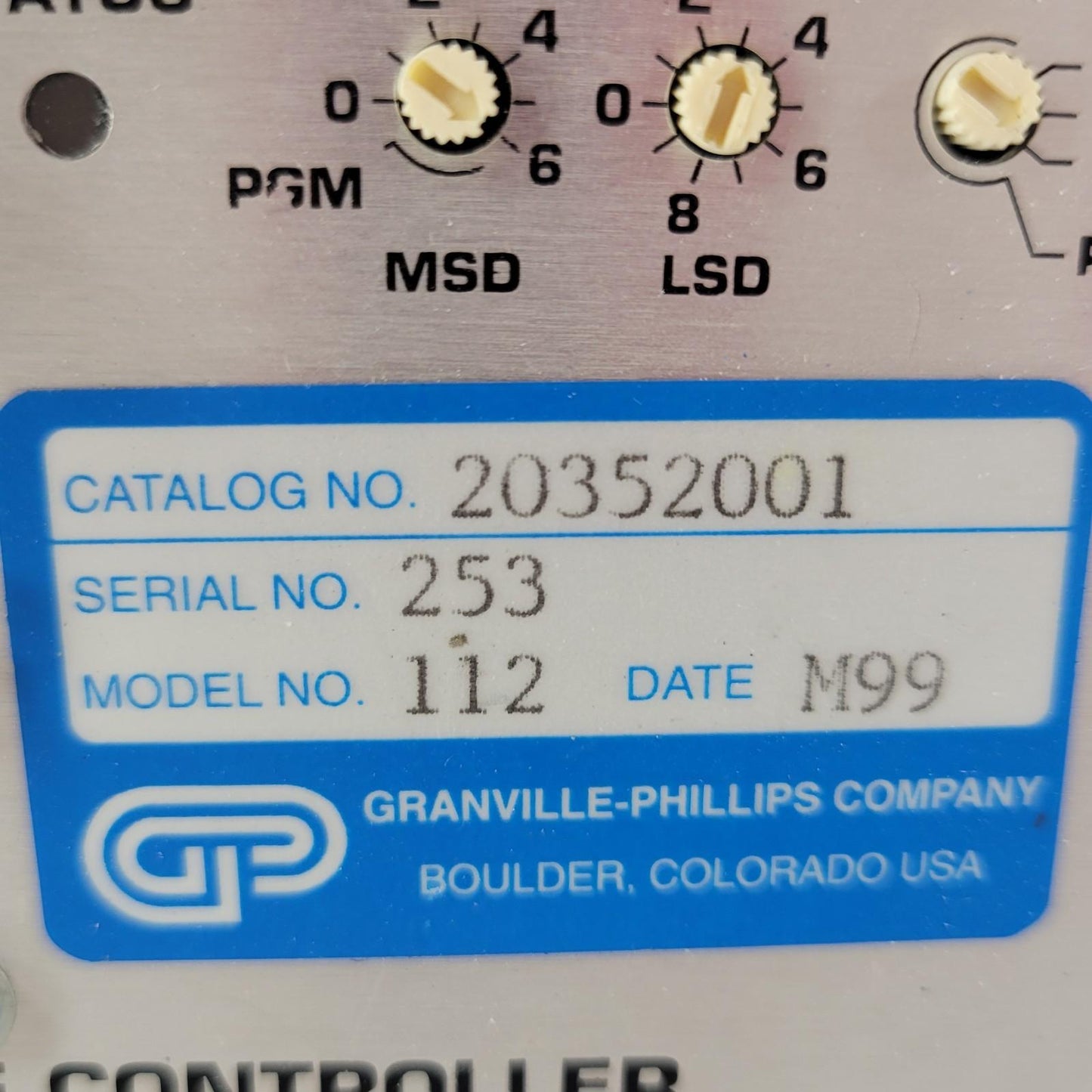 Granville-Phillips Helix 20352001 352 Vacuum Gauge Controller Stabil-Ion Convect