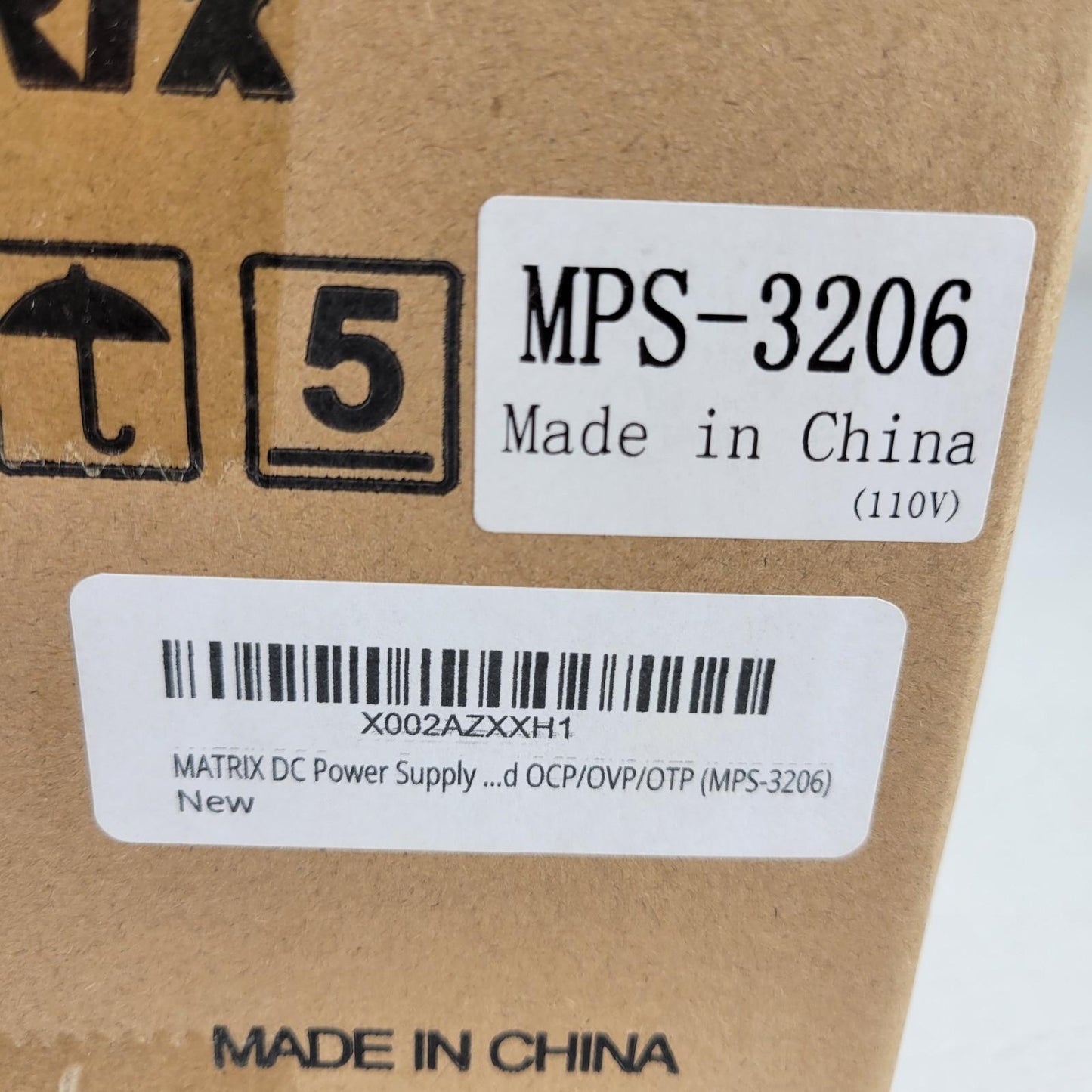 Matrix MPS-3206 DC Power Supply (32V-6A) with Power Cable and Connectors