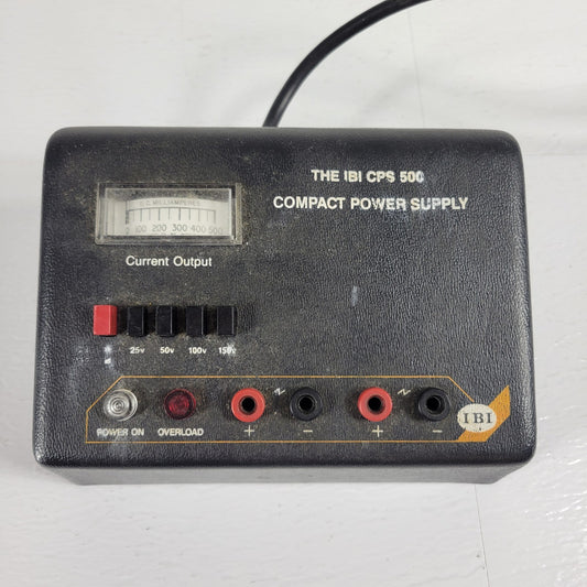 IBI 92100 CPS 500 Compact DC Power Supply 25-150V, 0-500mA, 0-30W